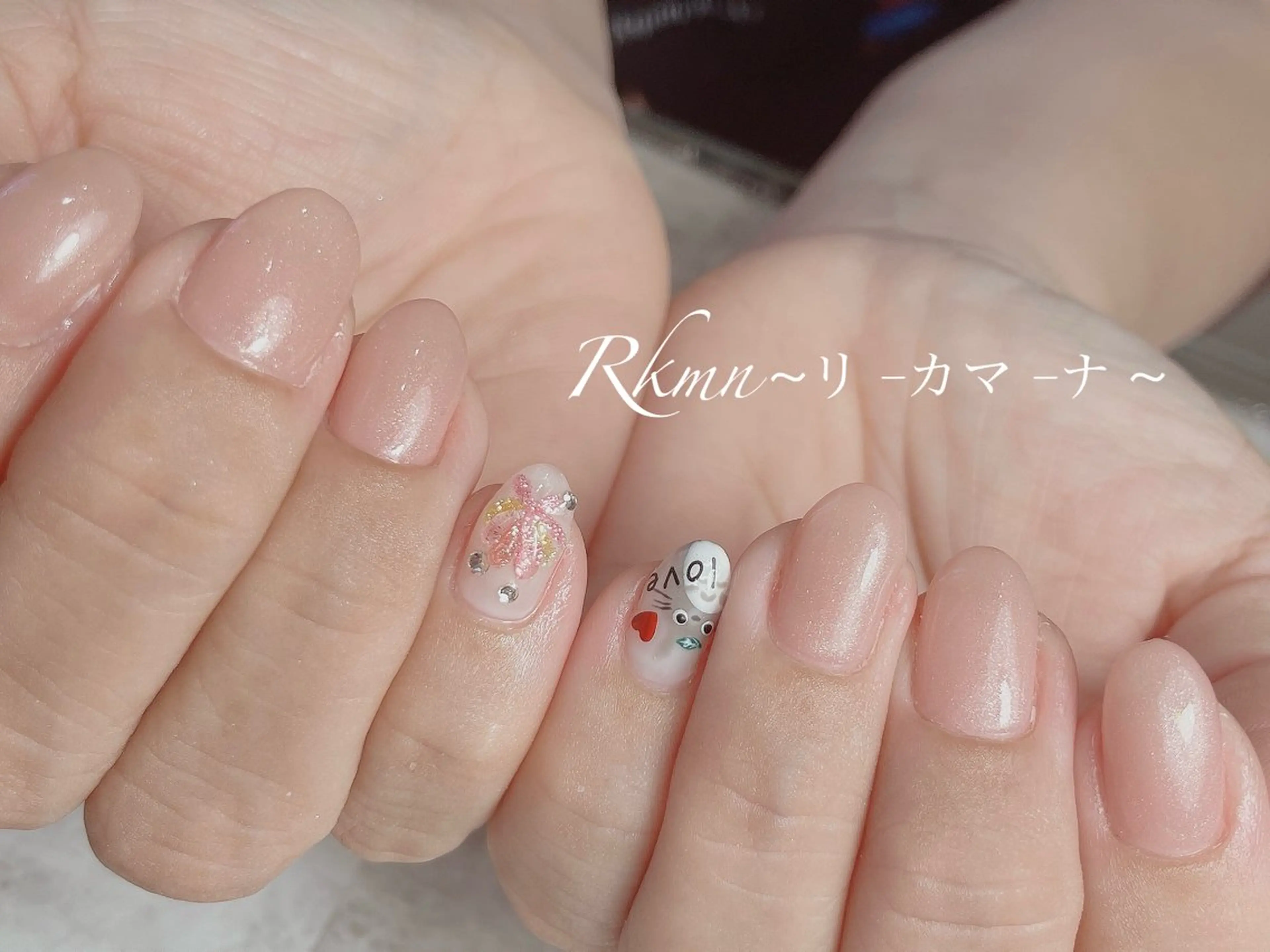 ネイル アートネイル 春ネイル ハンドネイル フットネイル ハンドケア Rkmn ~リ-カマ-ナ~のネイルデザイン