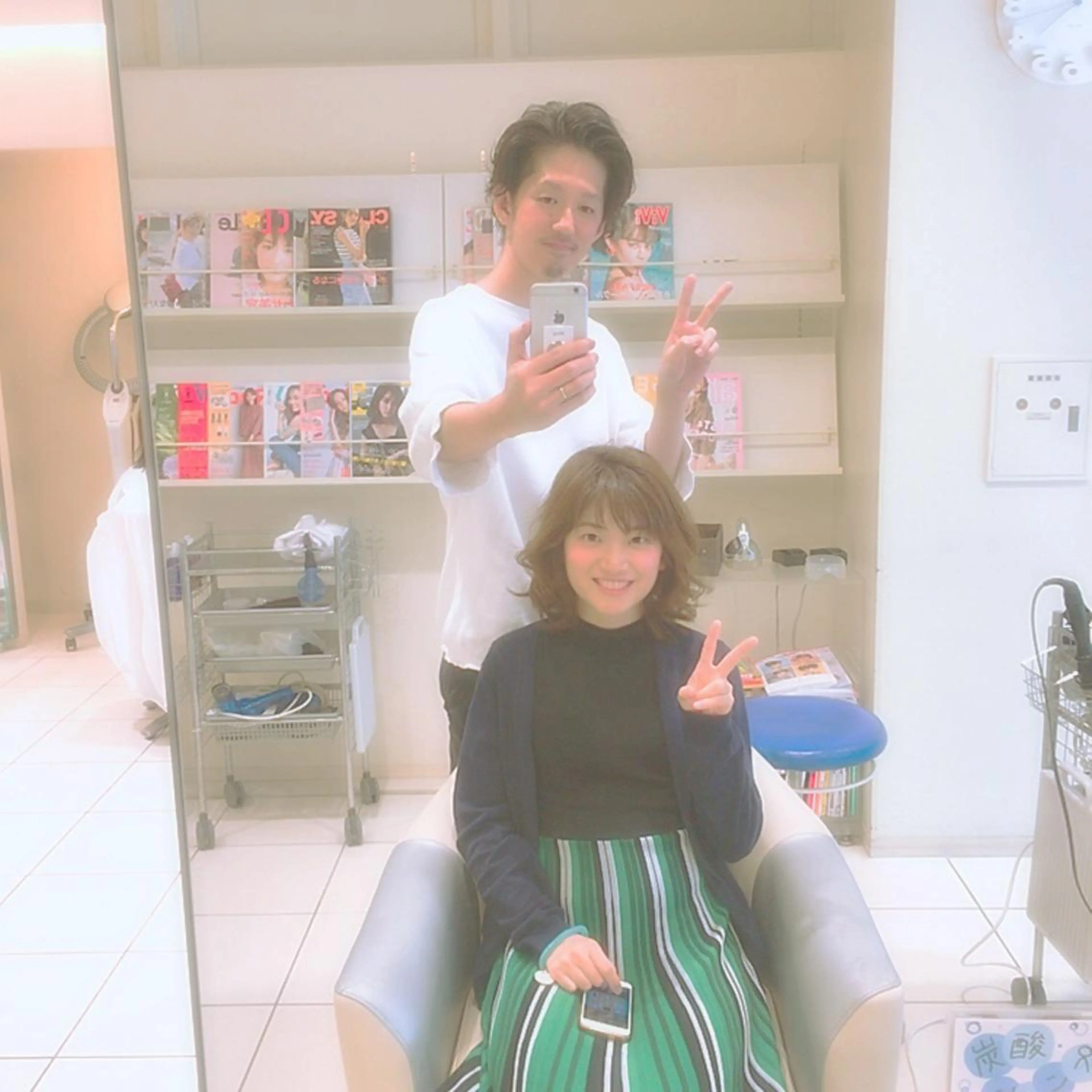 ミディアム SHO担当髪質改善 東加古川アーティブのヘアスタイル