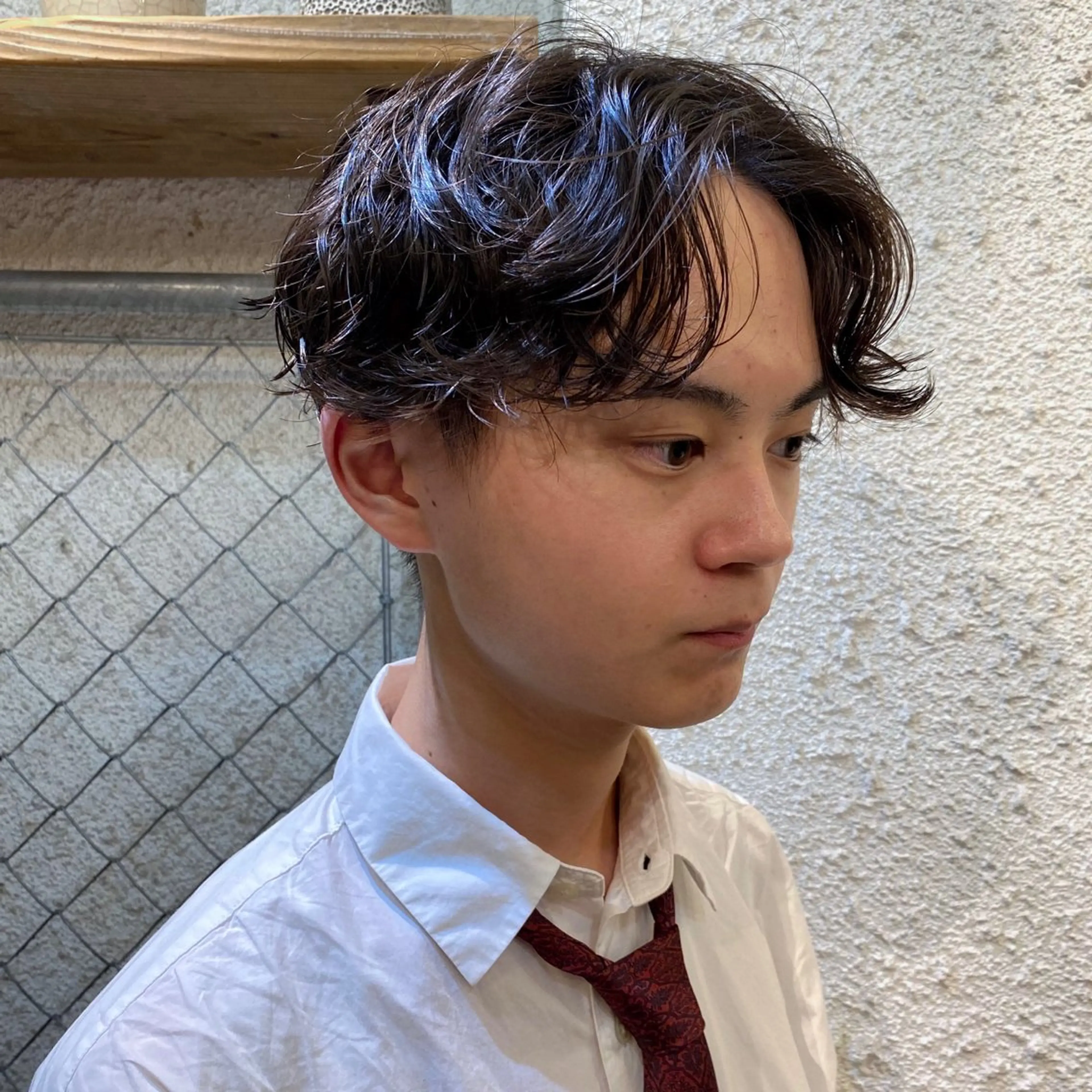 パーマ メンズ メンズパーマ ニュアンスパーマ 暖色艶color / ボブ🦩Rioのヘアスタイル