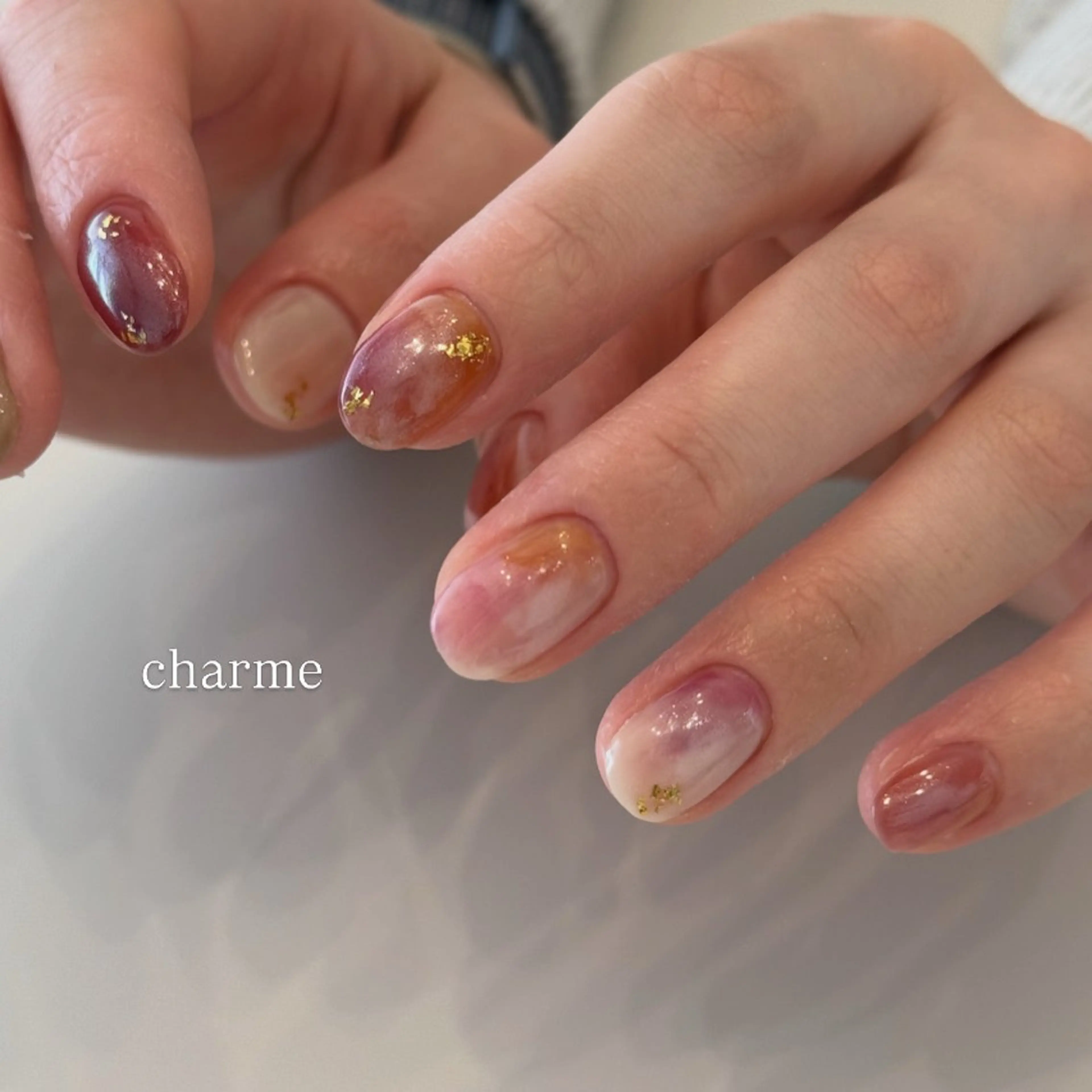 ネイル ハンドネイル フットネイル nailsalon charmeのネイルデザイン