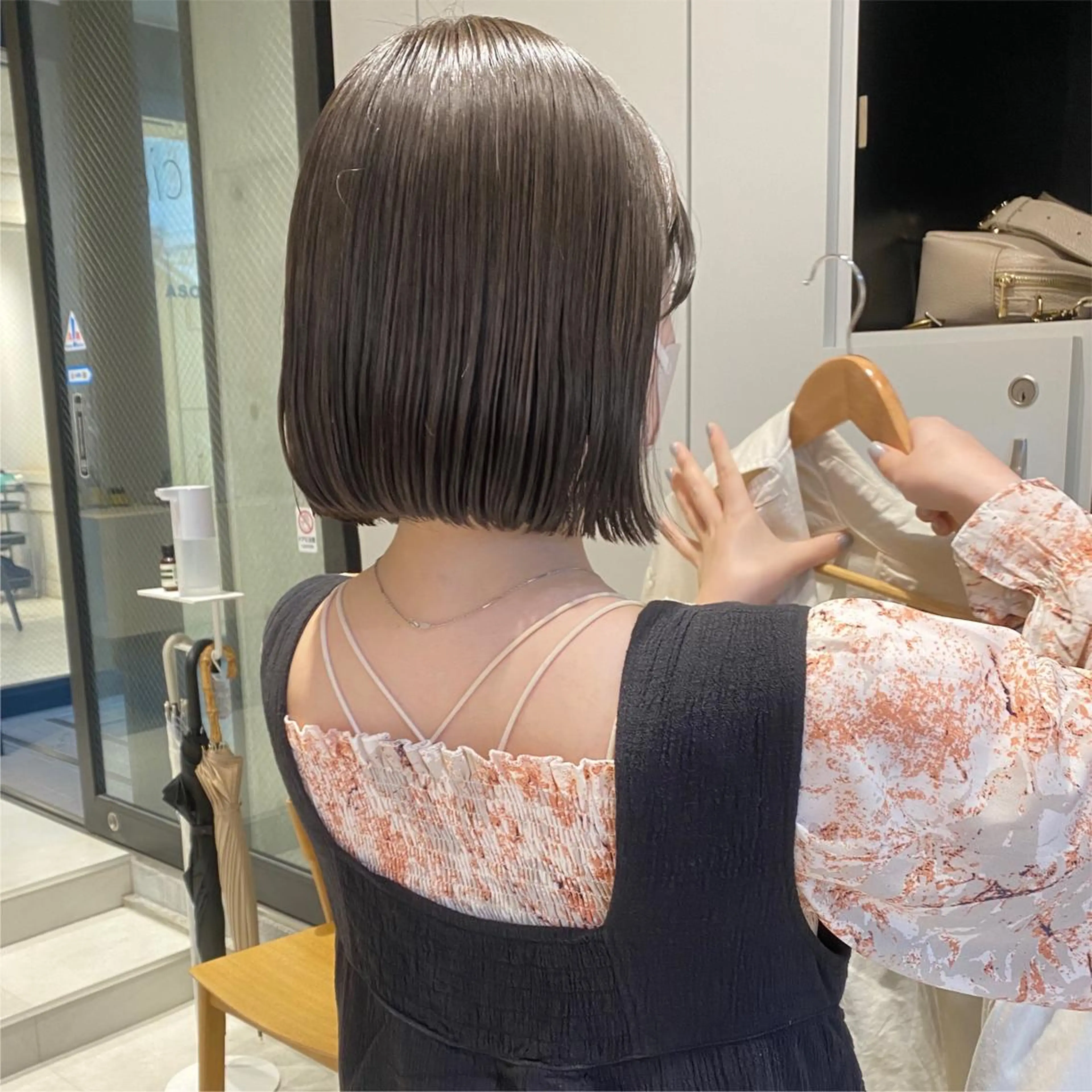 ショート カラー ボブ/ミニボブ 透明感カラーkadoのヘアスタイル