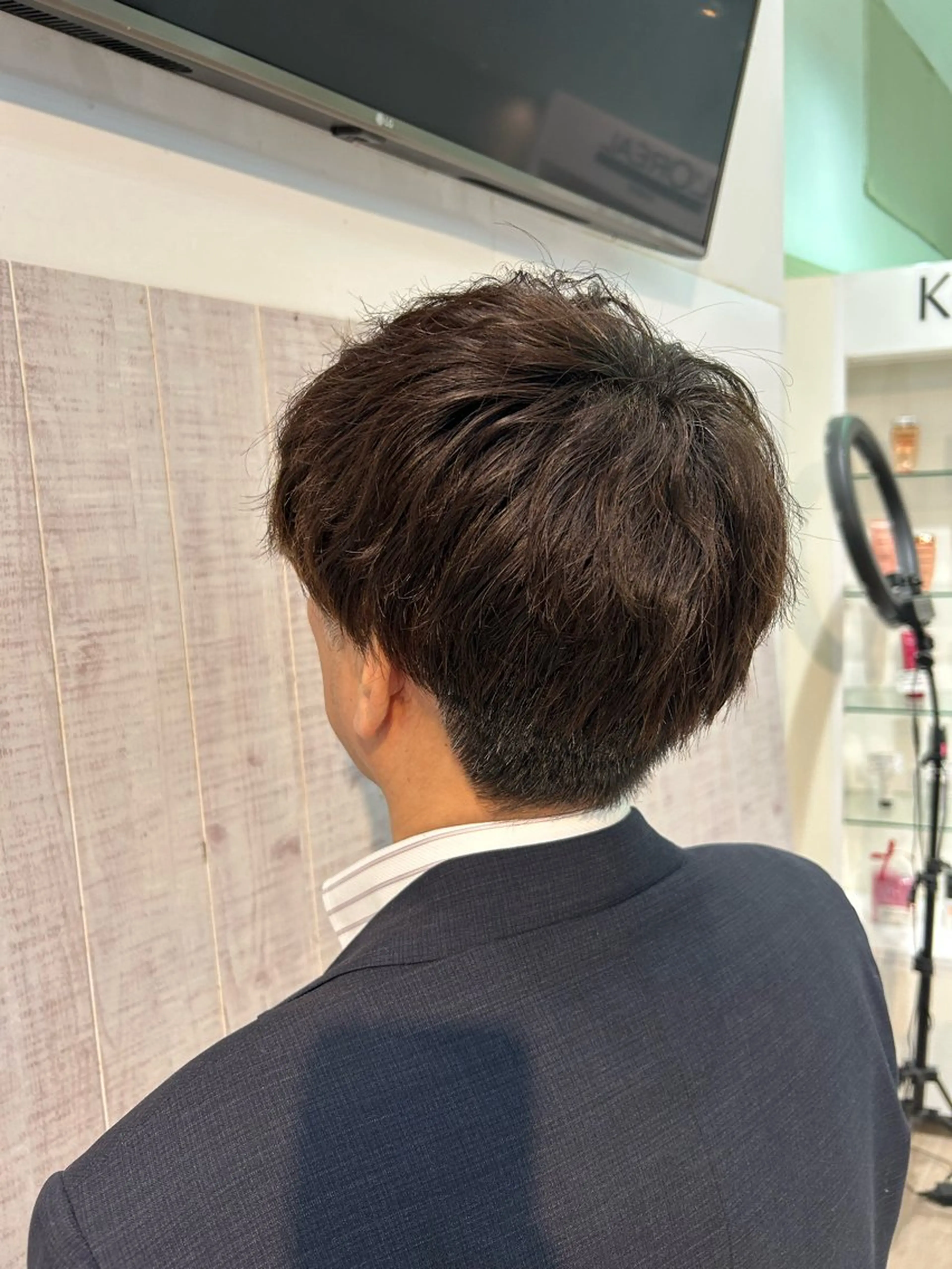 メンズ メンズパーマ ハヤシ ナルミのヘアスタイル