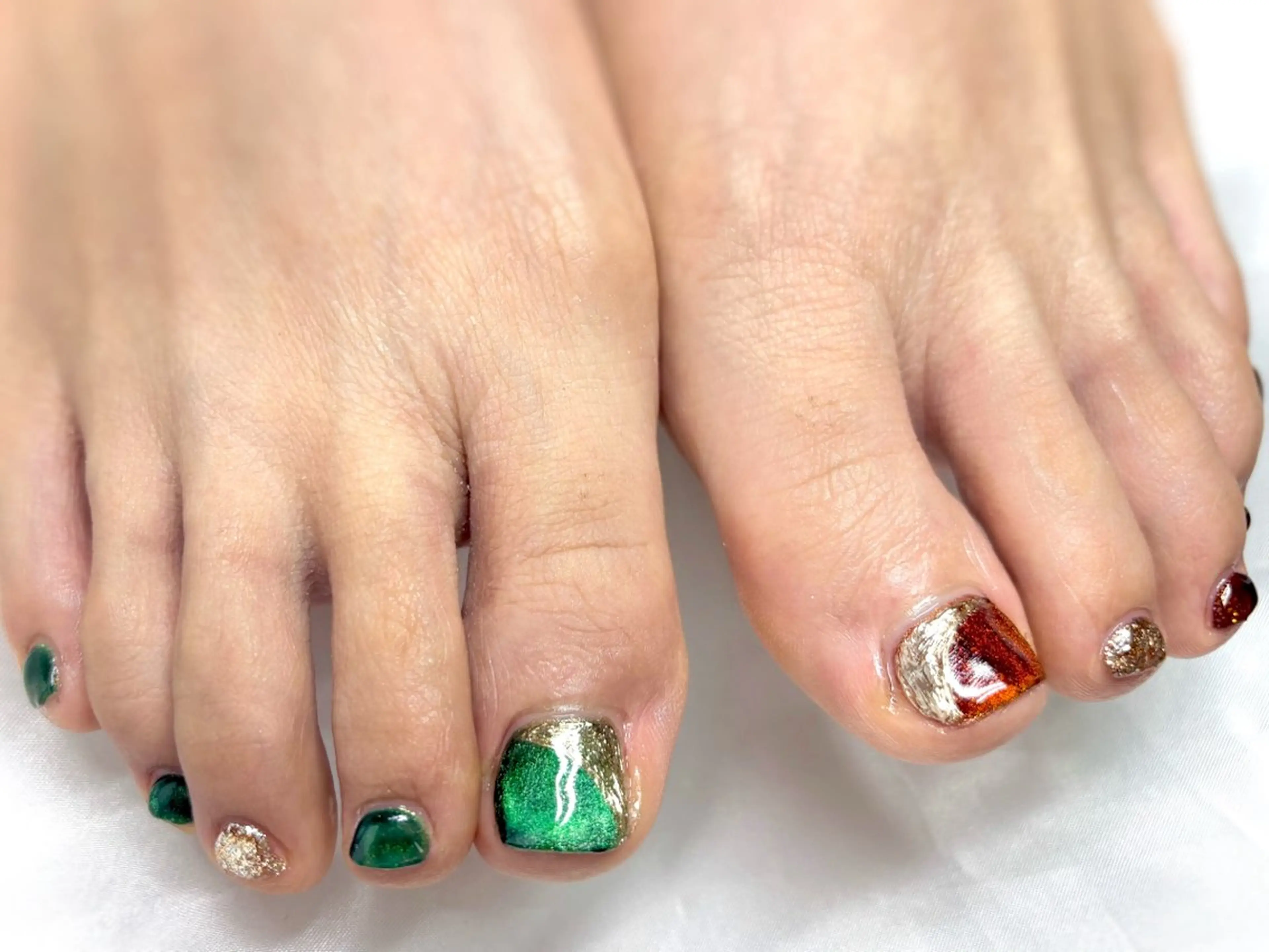 ネイル フットネイル フットネイル Nail salon Cielel⟡Ayaのネイルデザイン