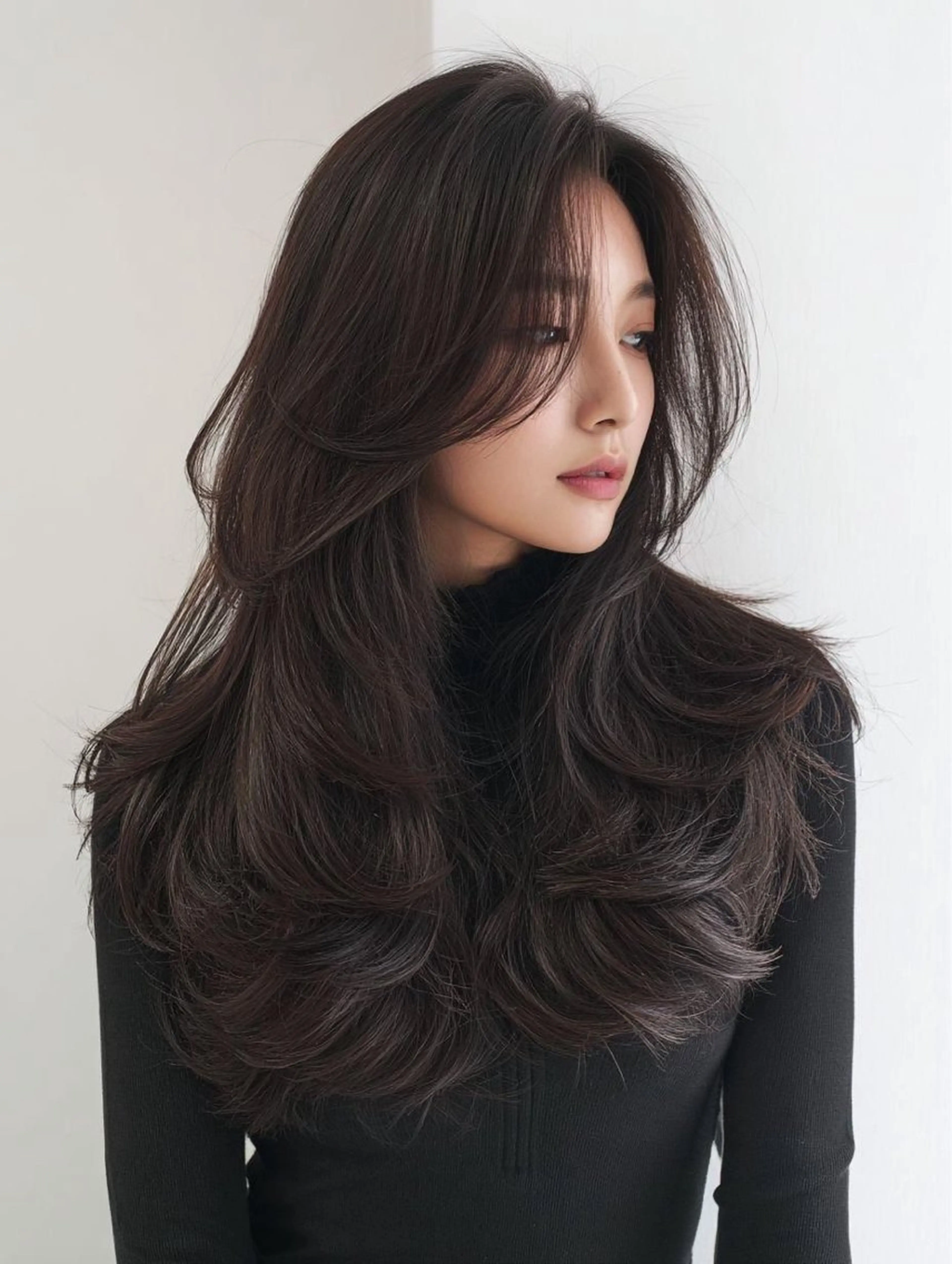 ロング 岡田 聖也のヘアスタイル