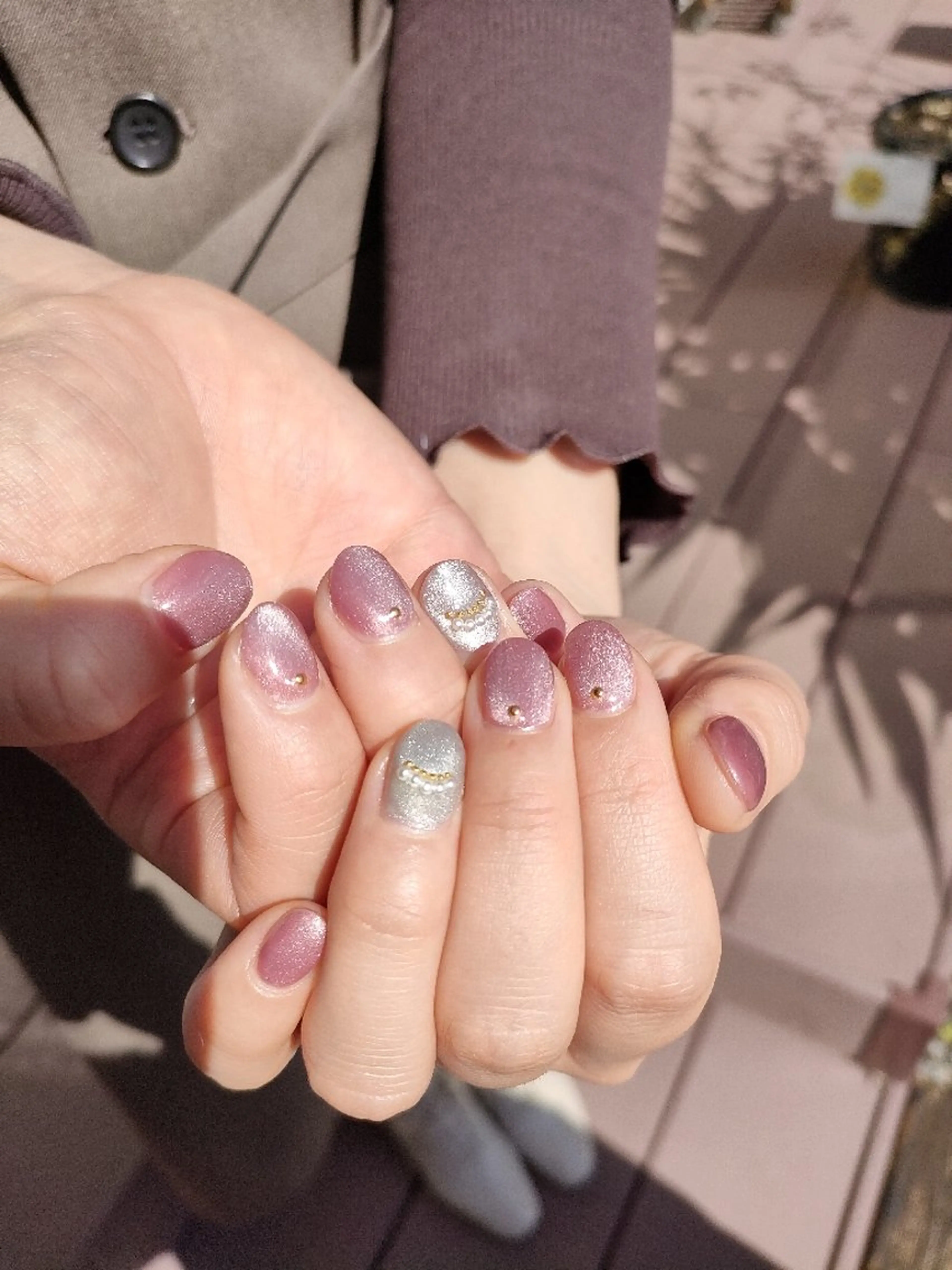 ネイル シンプルネイル 春ネイル 本厚木南口 徒歩3分のネイルデザイン