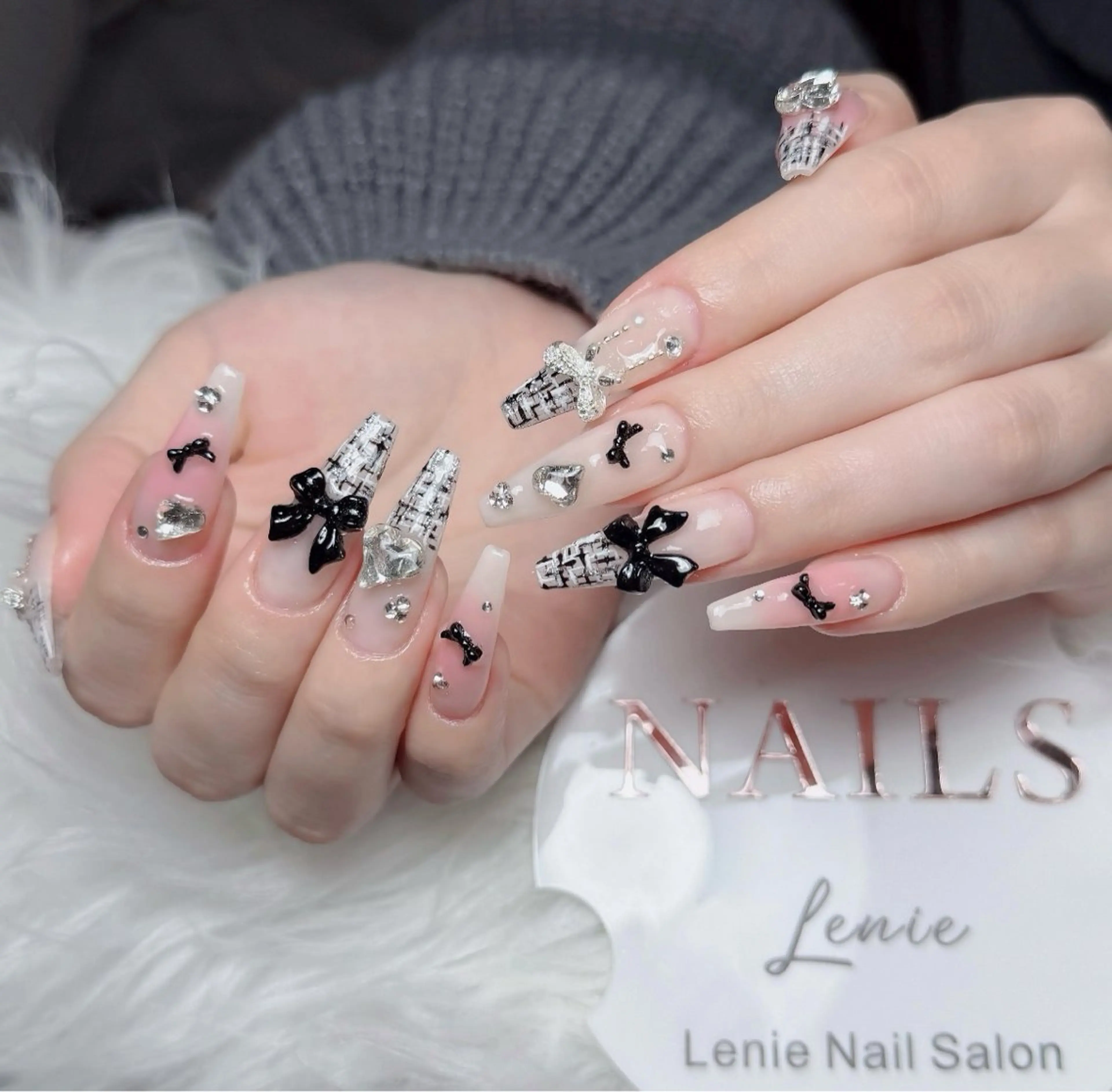 ネイル アートネイル 韓国ネイル 持ち込み ワンホンネイル ハンドネイル Lenie Nail Salonのネイルデザイン