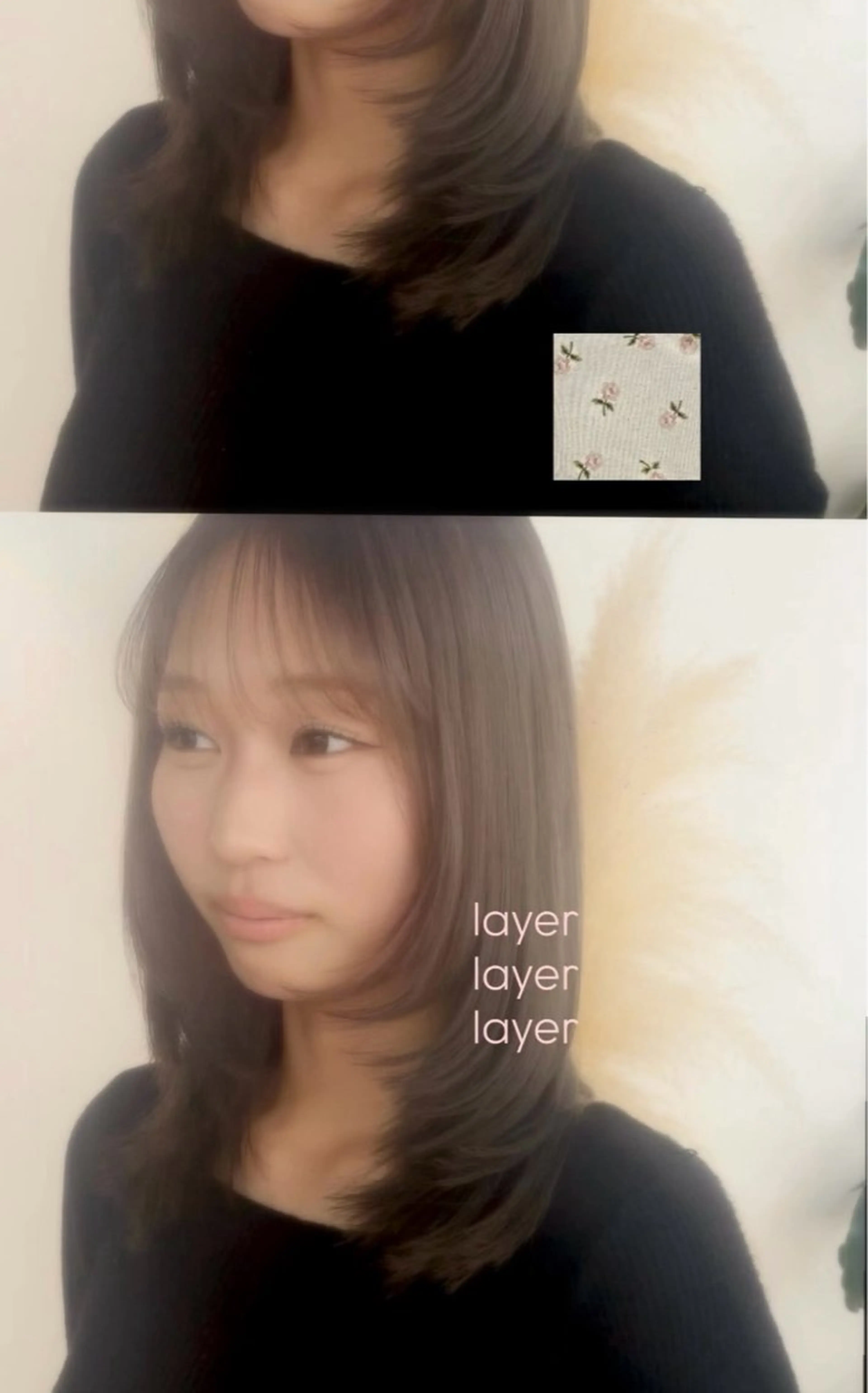 セミロング レイヤーカット rena 🕯colorのヘアスタイル