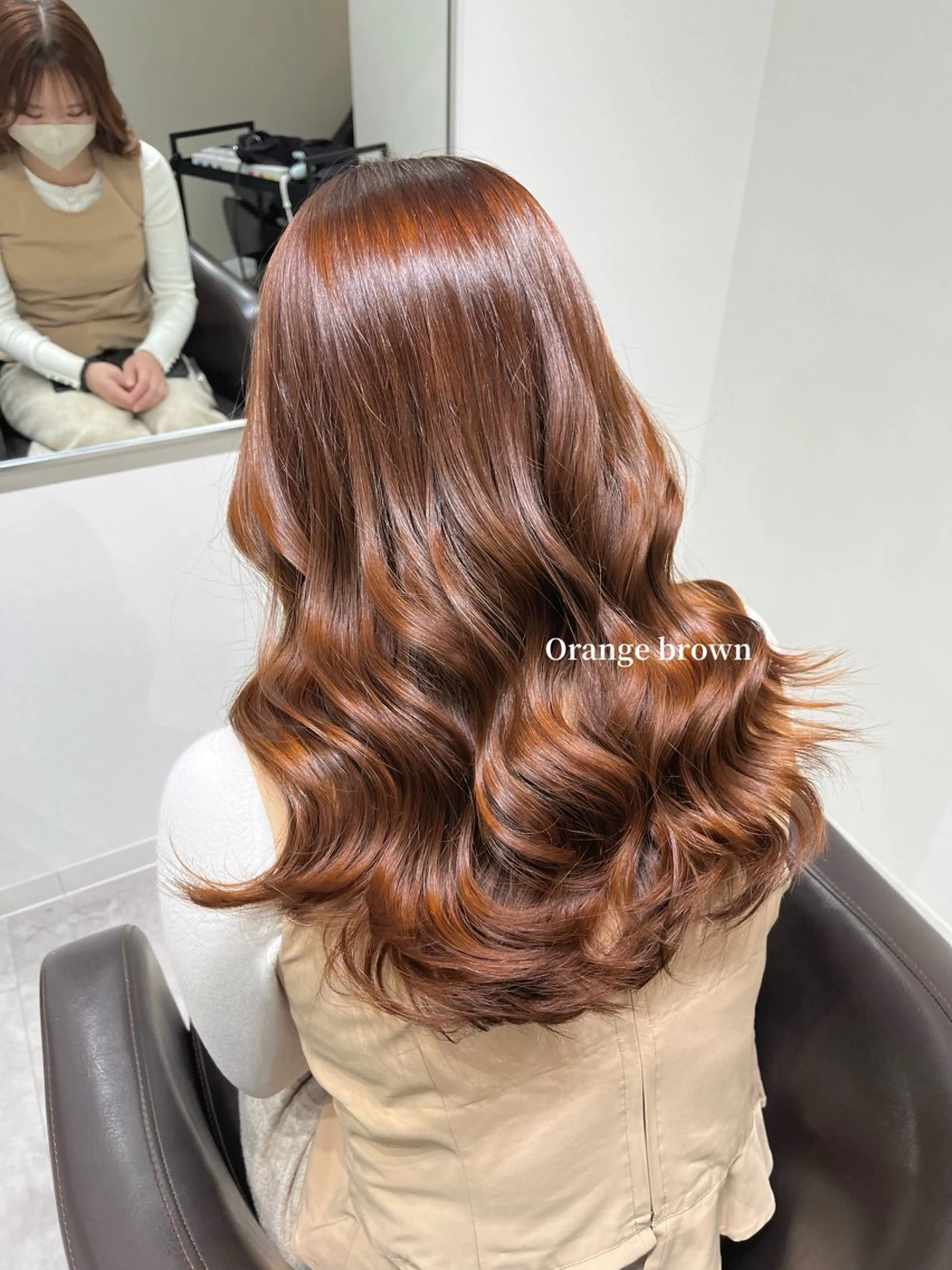 ロング カラー 柔らかオリーブ🌿 HIMARI🌻のヘアスタイル