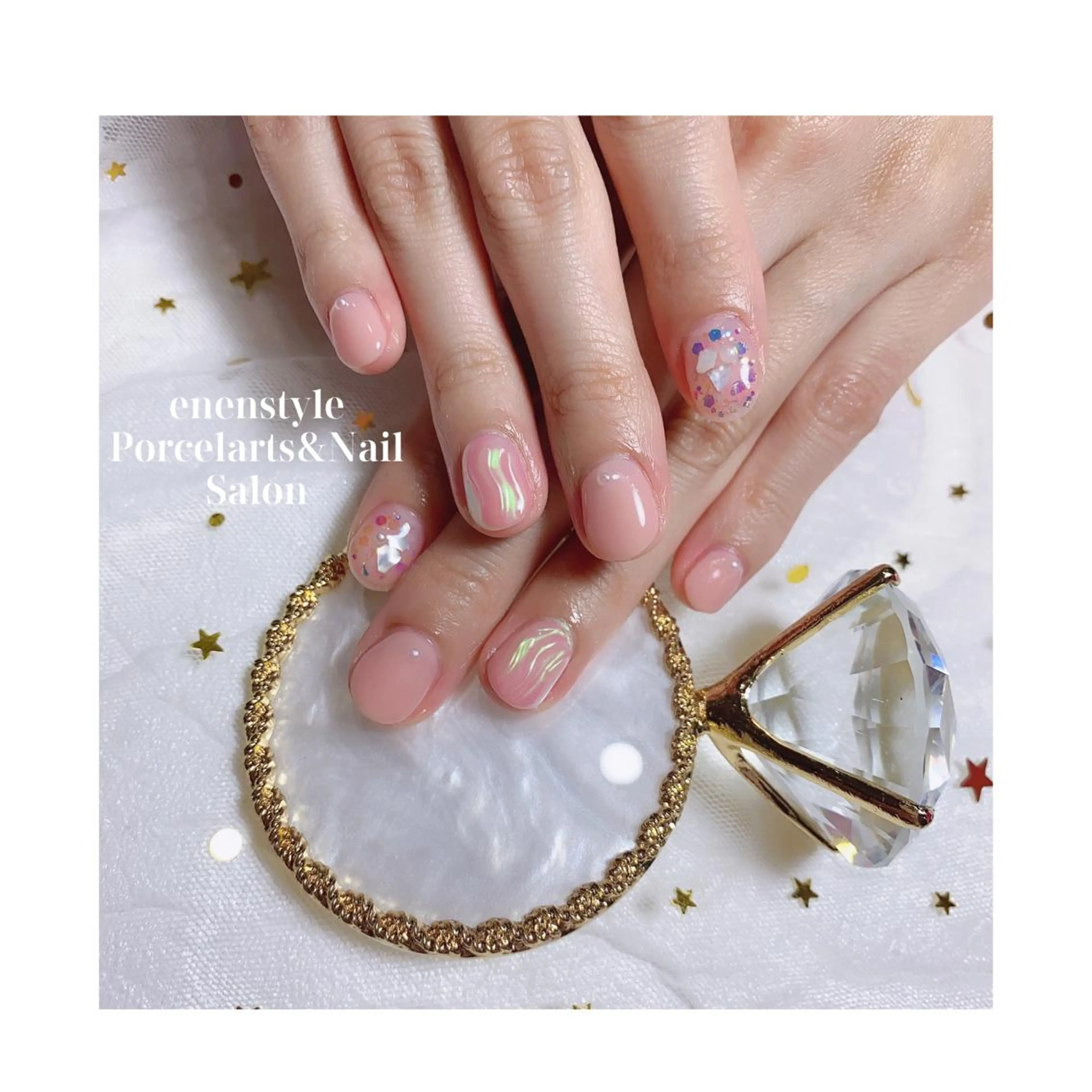 ショート ネイル ジェルネイル ニュアンスネイル オフィスネイル ワンカラーネイル パラジェル ハンドネイル 👑enen style👑のネイルデザイン