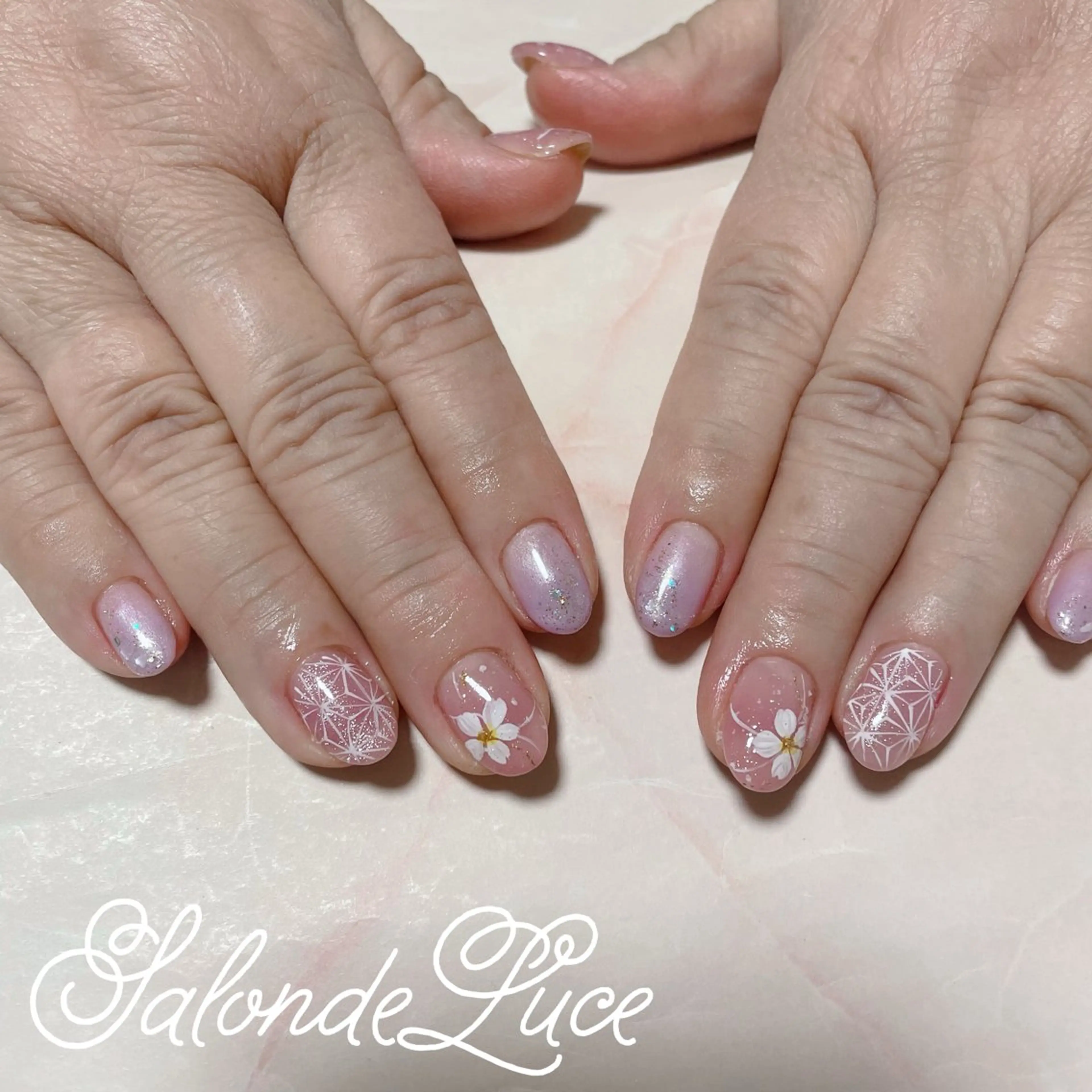 ネイル マグネットネイル 春ネイル Salon de Luceのネイルデザイン