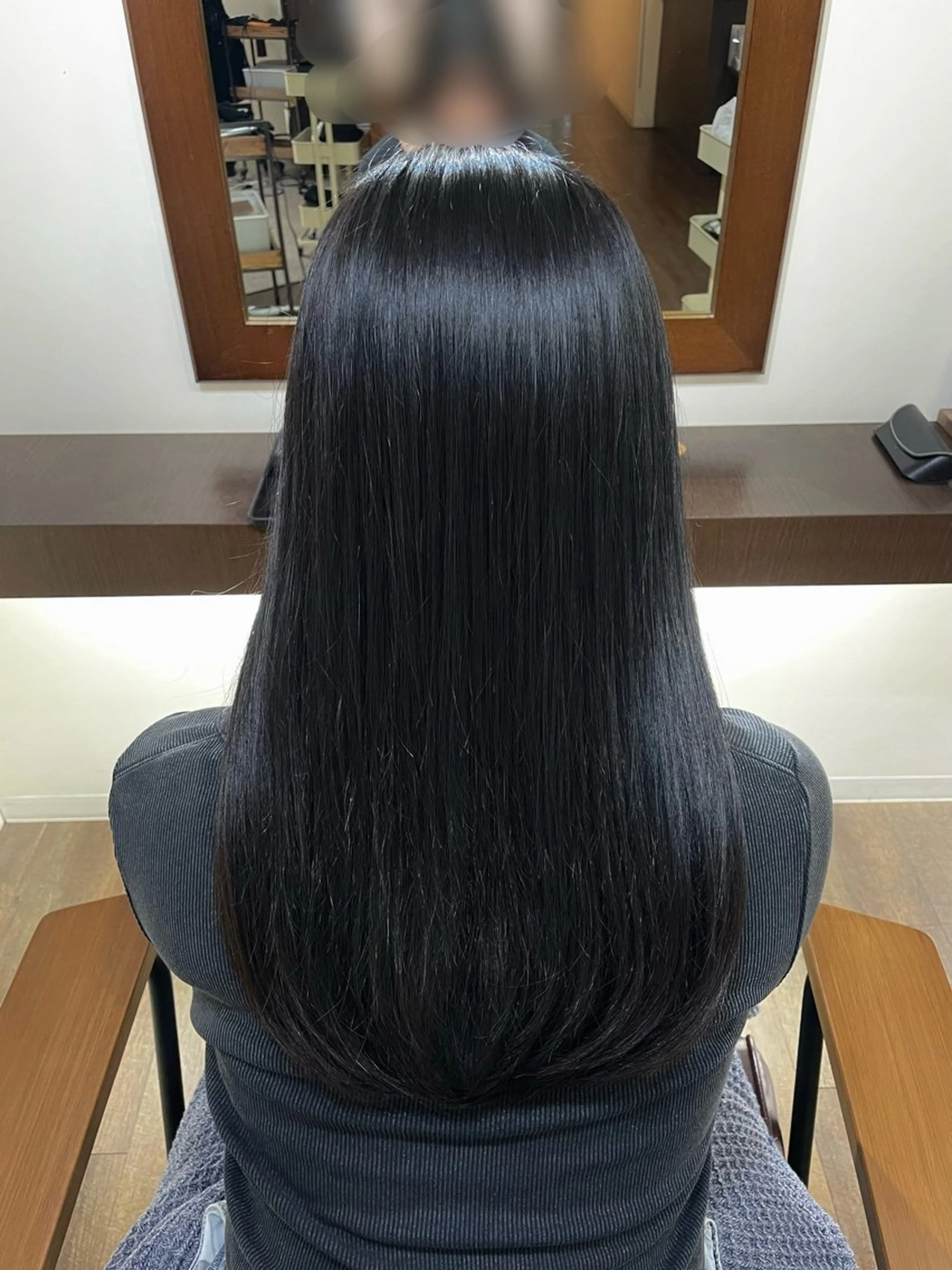 カット(ロング)＋ワンカラーor白髪染めカラーの写真