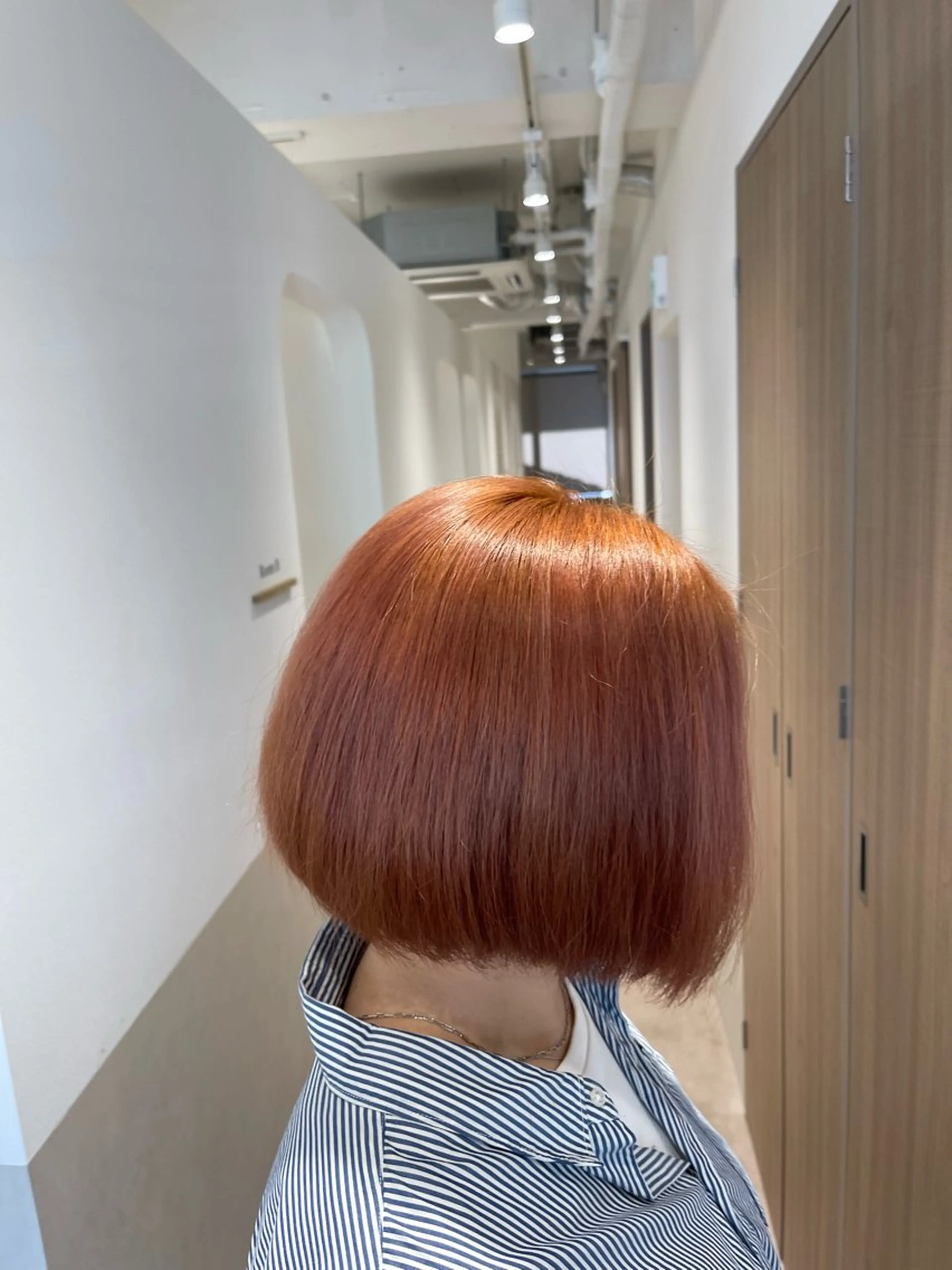 ショート カラー ブリーチ オレンジ ボブ カット ヘアカラー トリートメント ⭕️ショート/本山/ まきのきょうへいのヘアスタイル