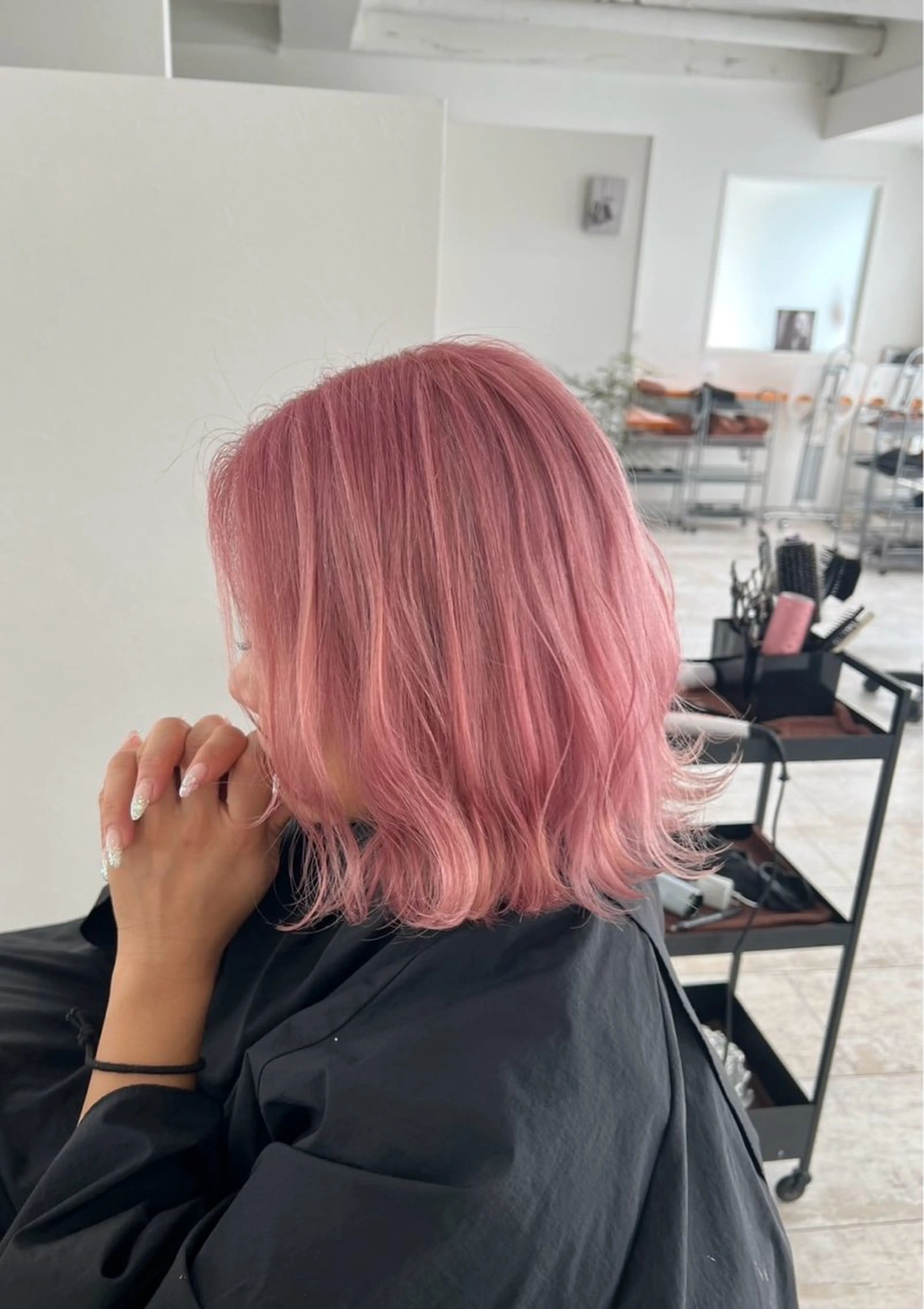 ショート カラー ベージュカラー ピンクカラー ピンクベージュ カット ヘアカラー トリートメント 指名数No.1 /NAOYAのヘアスタイル