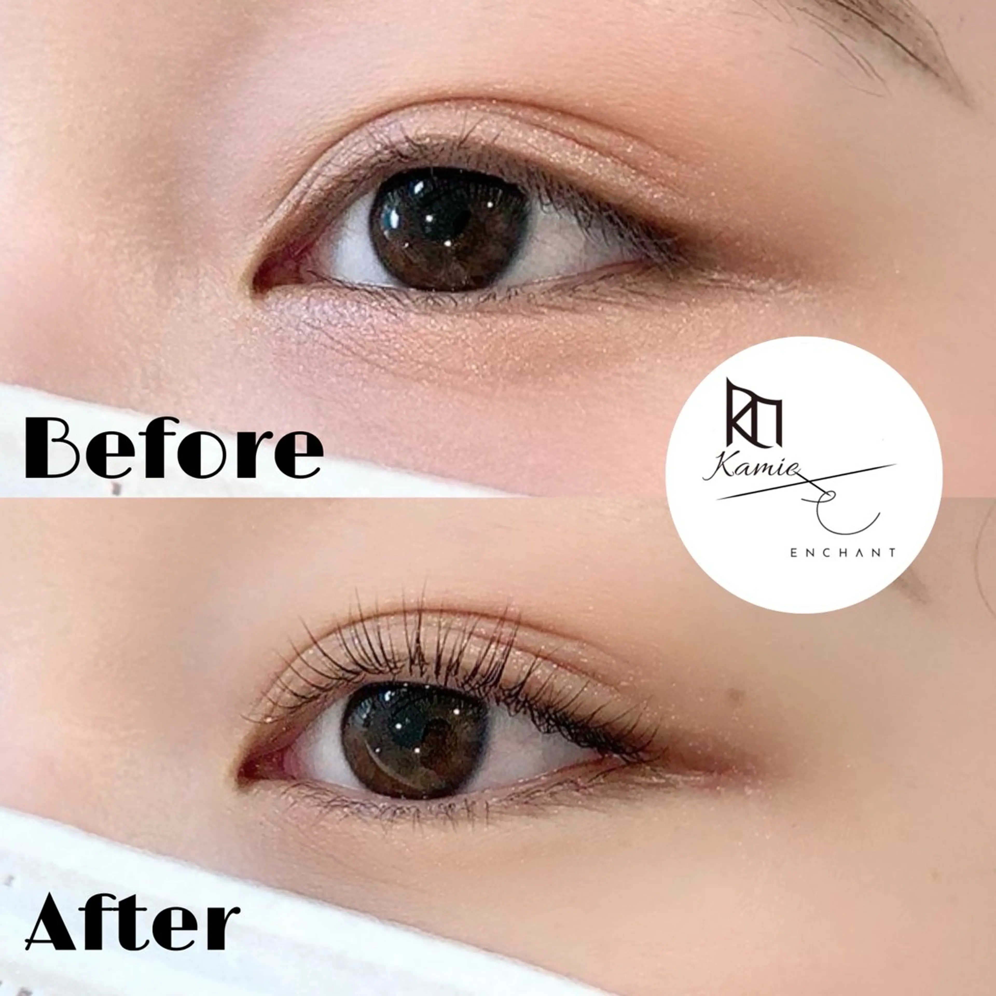 マツエク・マツパ Cカール 一重×まつ毛パーマ Kamie uni 原田のマツエク・マツパデザイン