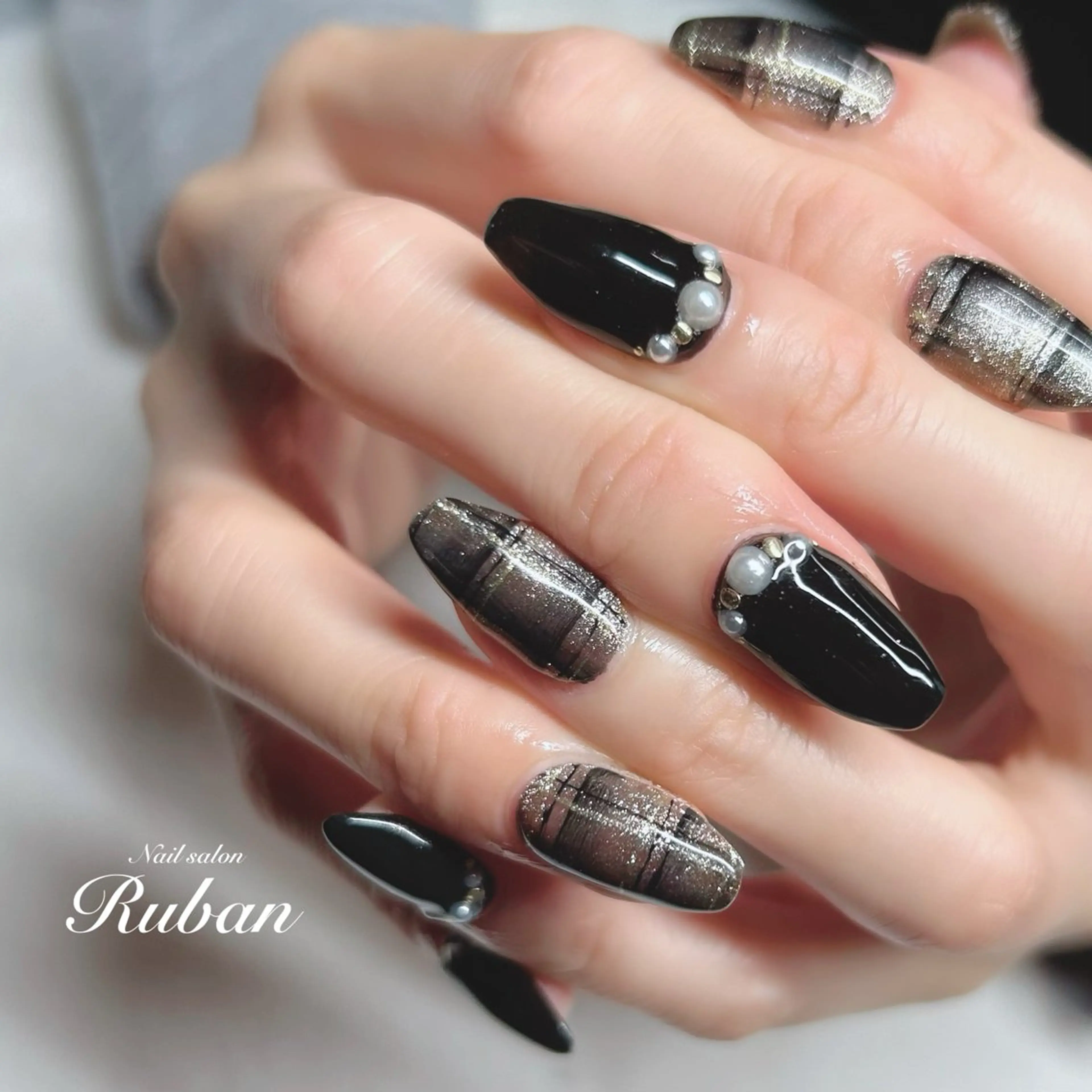 ネイル マグネットネイル Nail salon Rubanのネイルデザイン