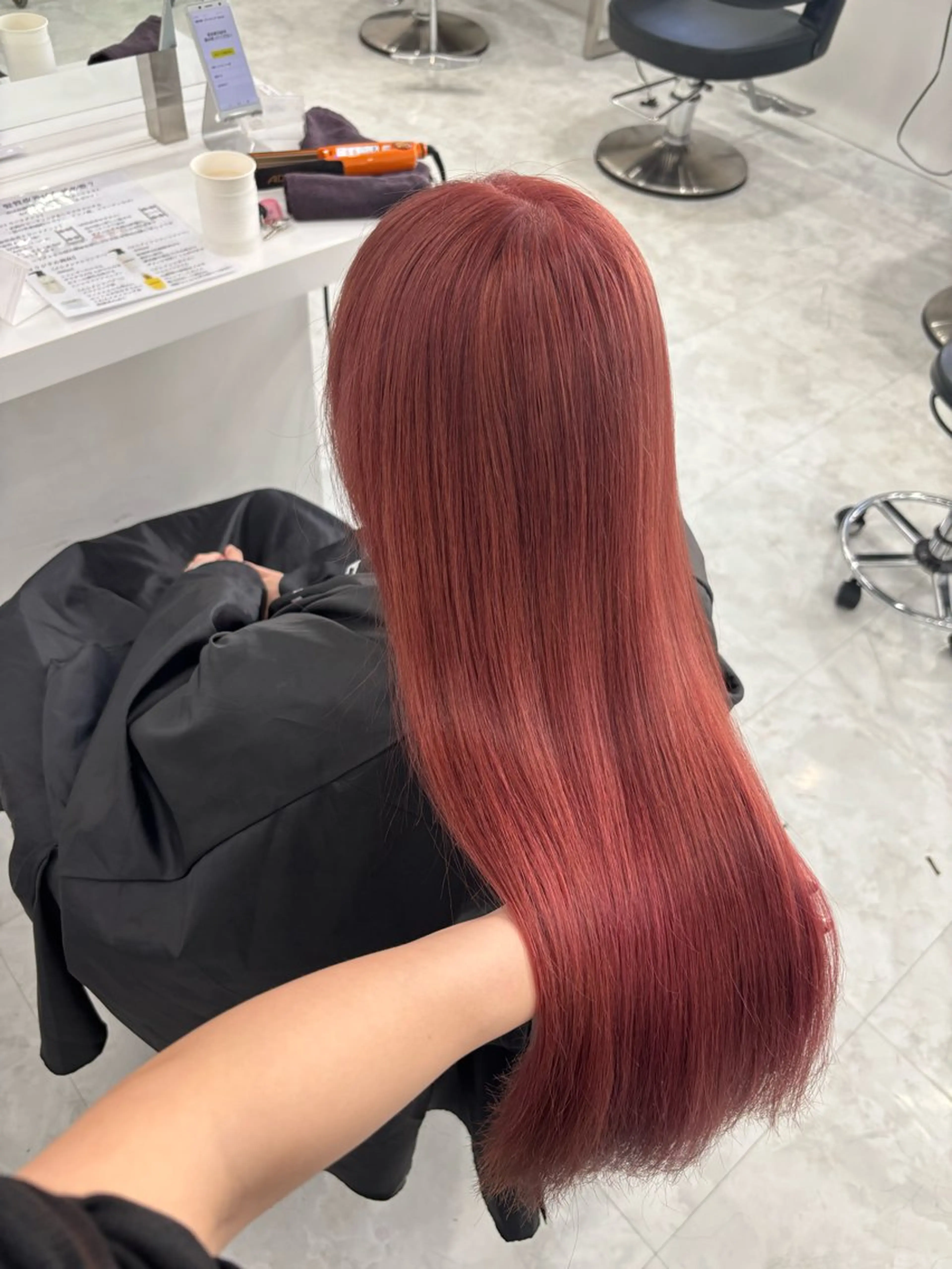 ロング カラー ブリーチ ピンクカラー 💗トレンドモテヘア Natsumi 💗のヘアスタイル