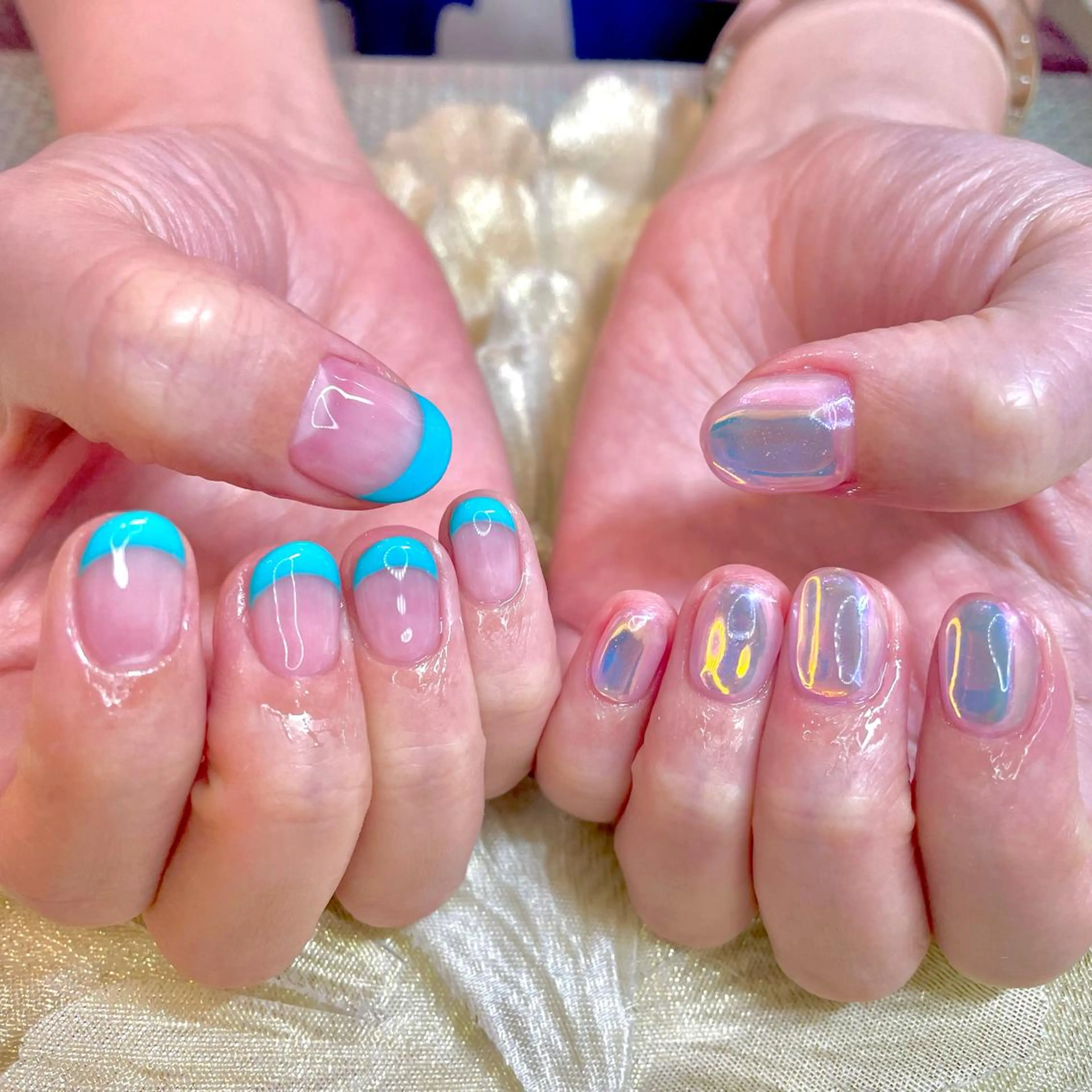 ネイル 氷ネイル・うるうるネイル J terrace Nailのネイルデザイン
