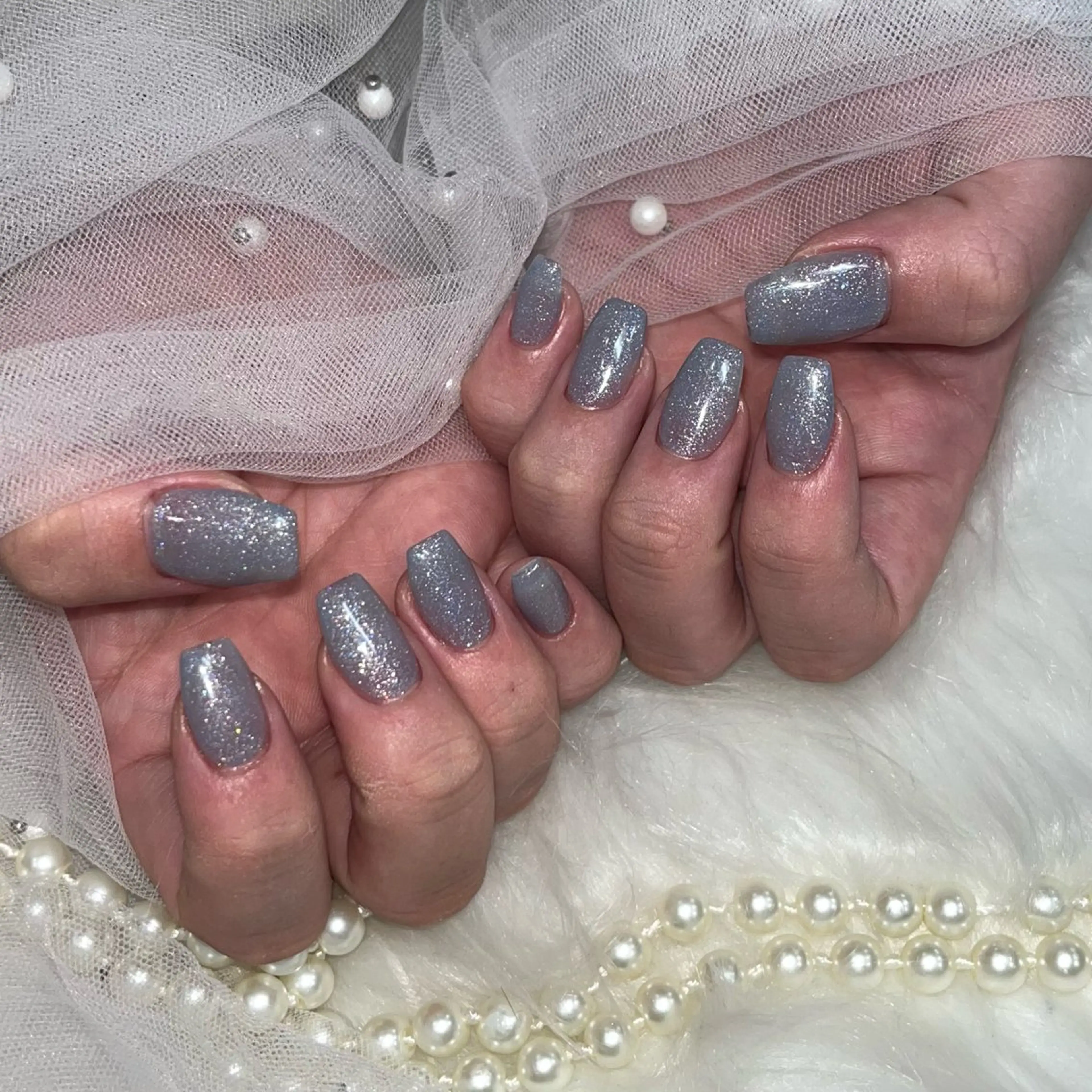 ネイル ラメ(グリッター) ワンカラーネイル Zir nail🪽 Otohaのネイルデザイン