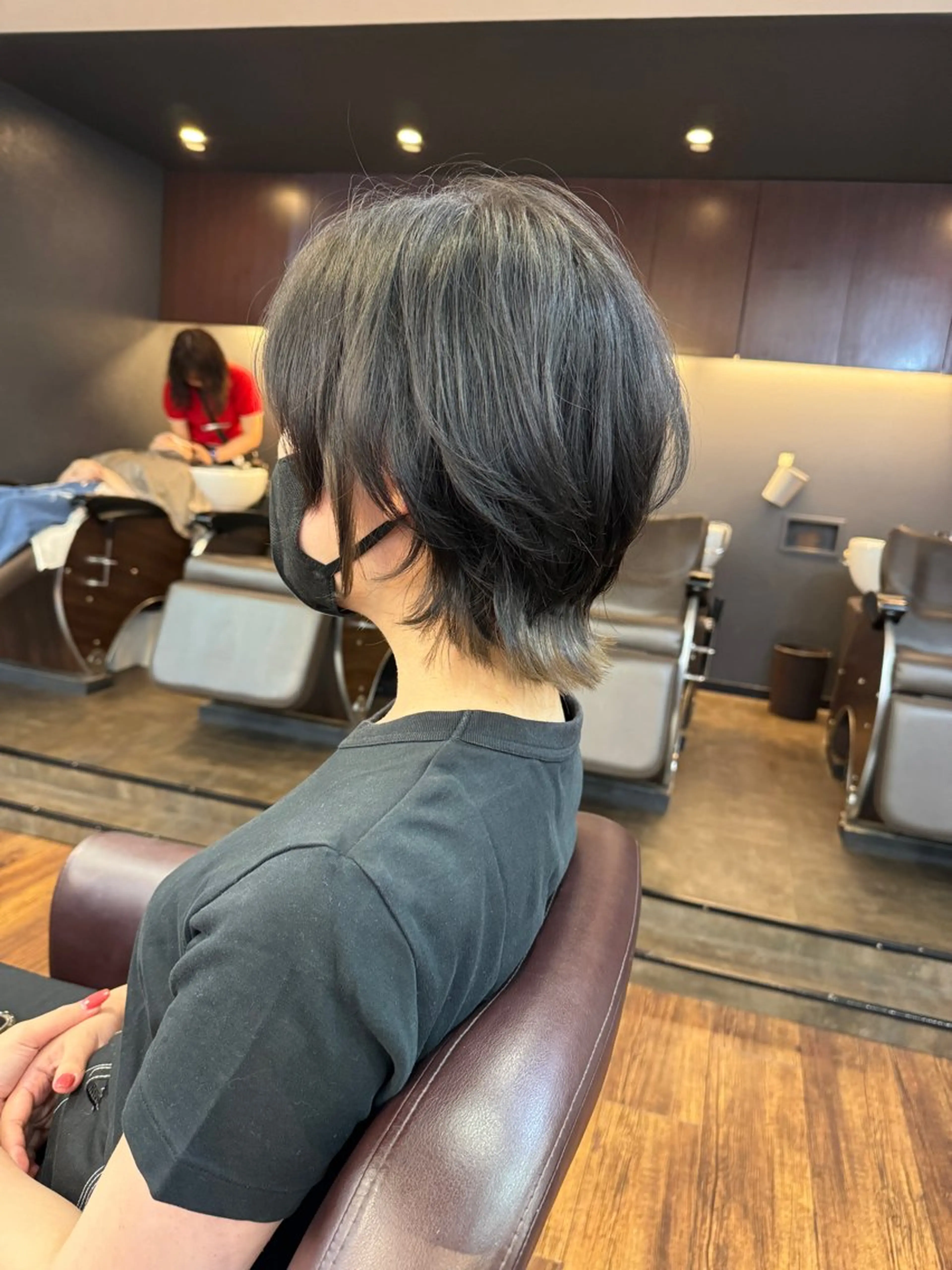 ショート カラー ウルフカット 似合わせレイヤー 🇰🇷荒木洋文のヘアスタイル