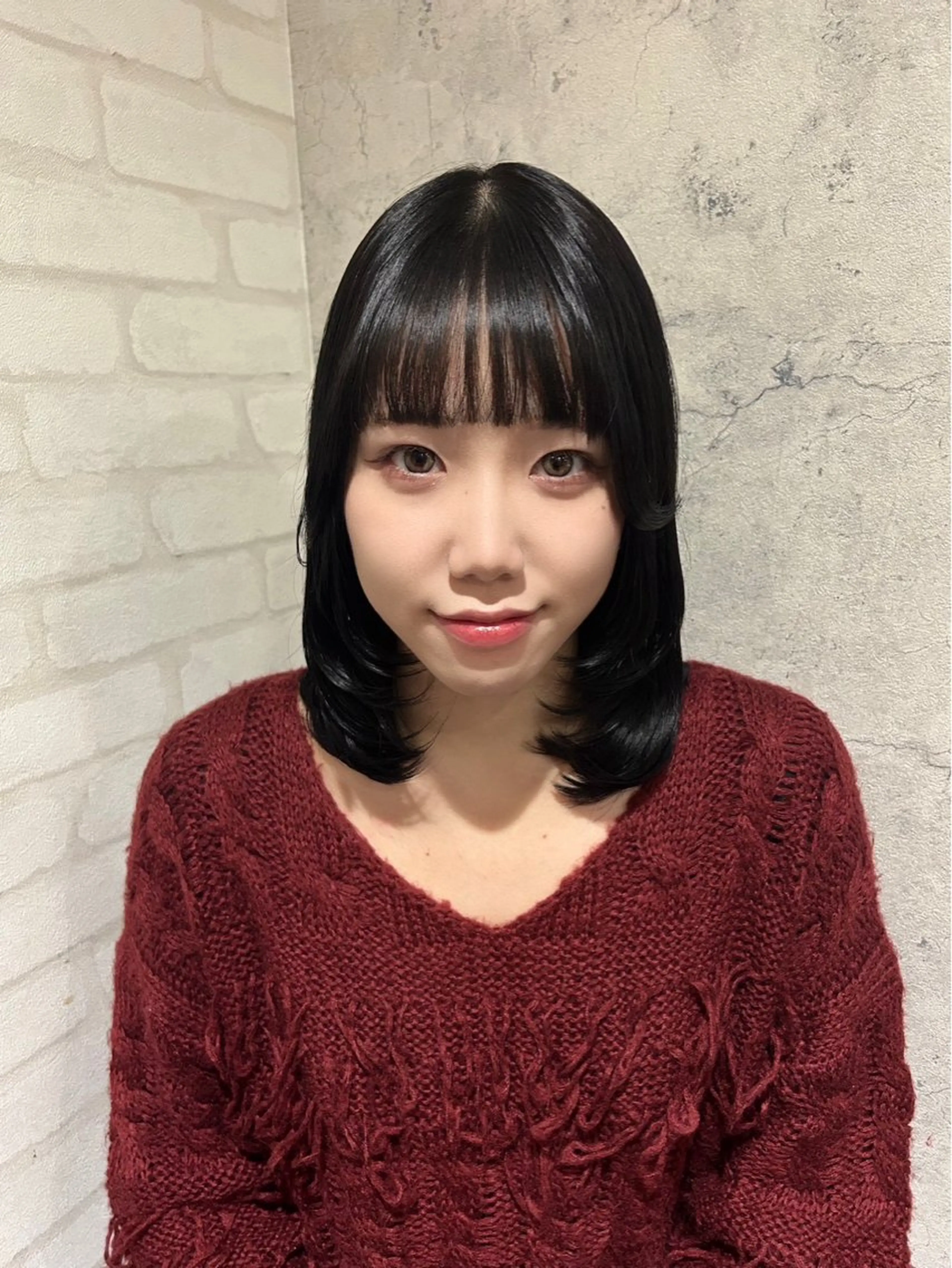 ミディアム カラー ミディアムレイヤー レイヤーカット カット ヘアカラー トリートメント パーソナルカラー 診断🍀マリンのヘアスタイル