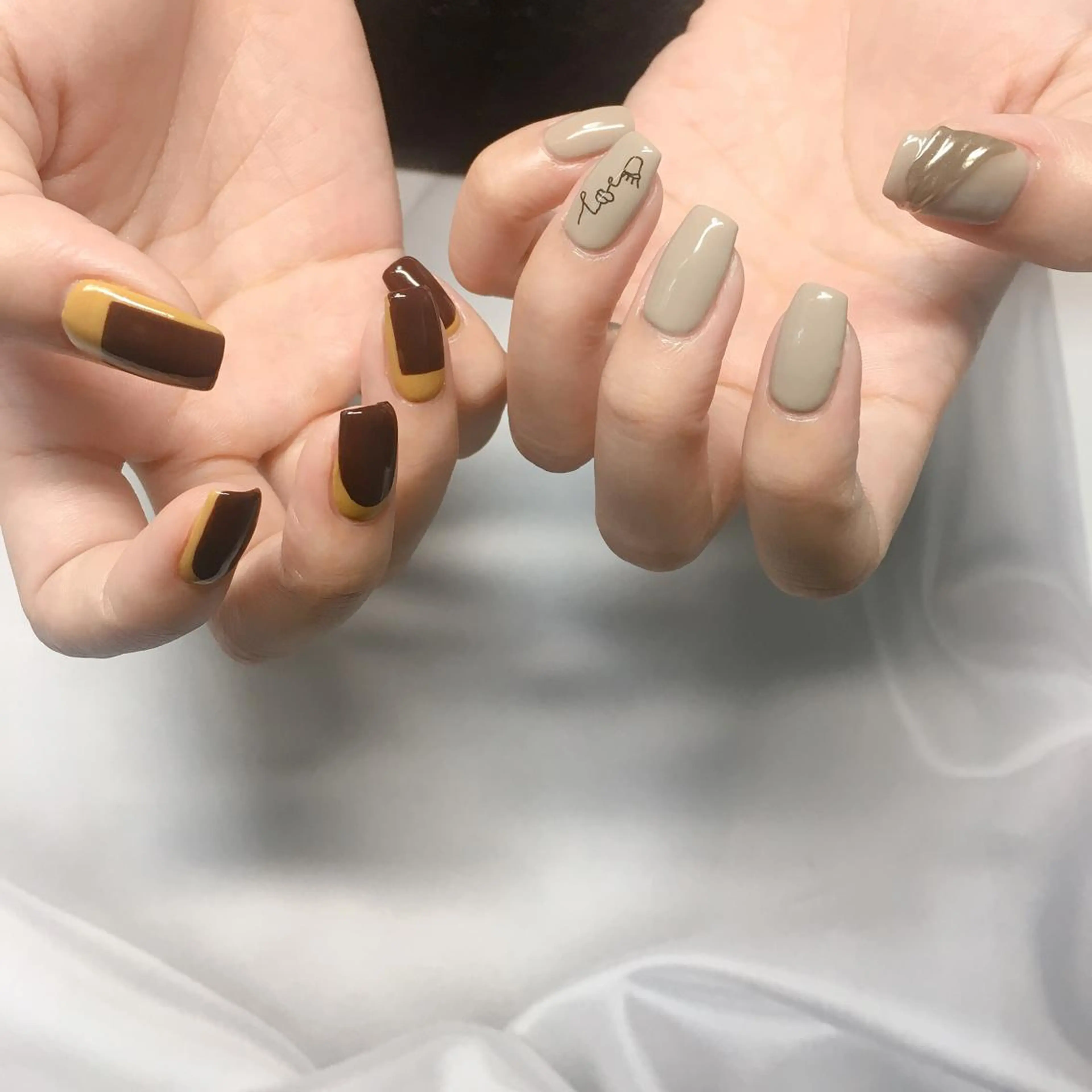 ネイル ボルドー ハンドネイル nailsalon Asryのネイルデザイン