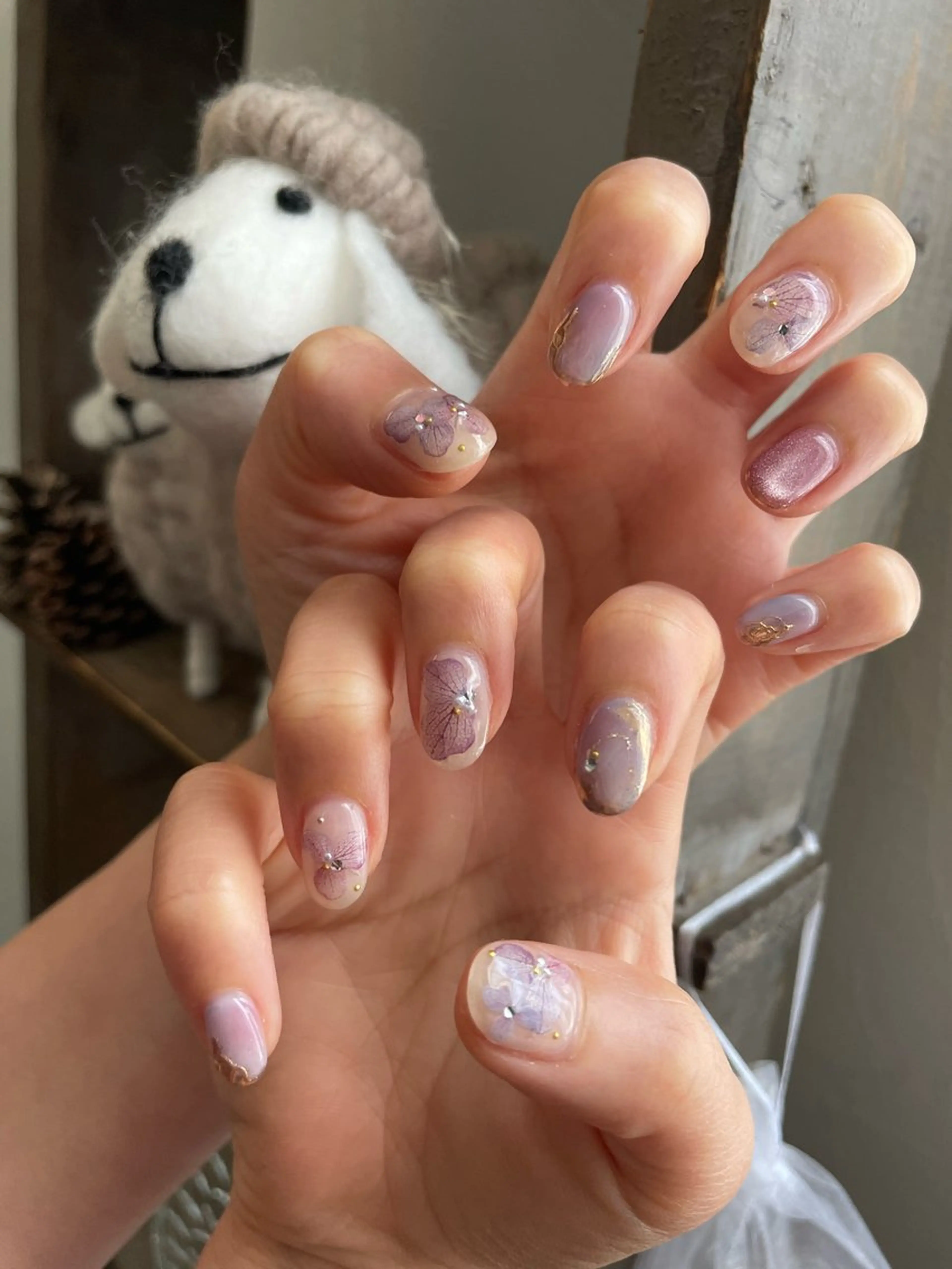 ネイル ハンドネイル 甲府市徳行 🧸prunelleのネイルデザイン
