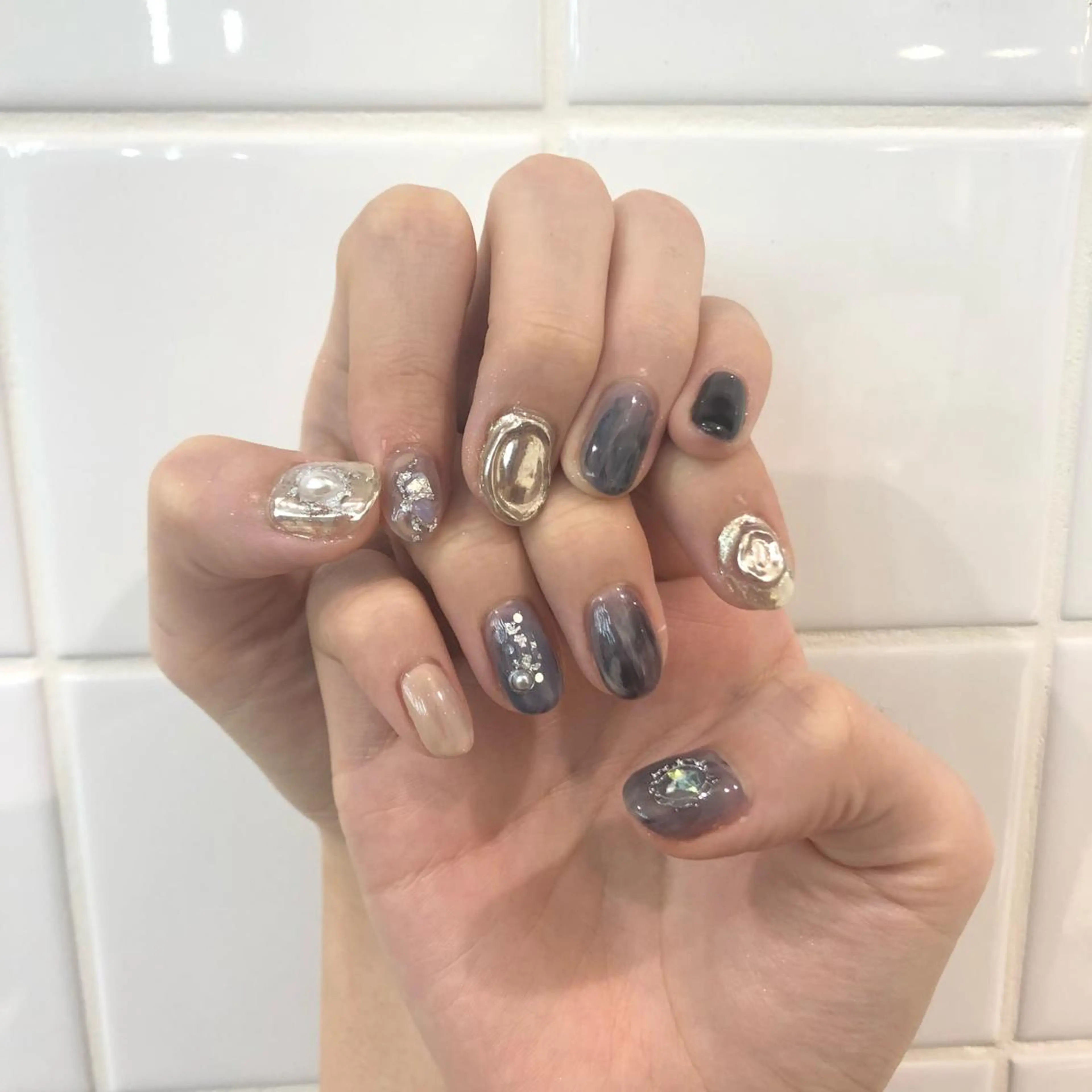 ネイル 【淡色color/ nail】maikoのネイルデザイン