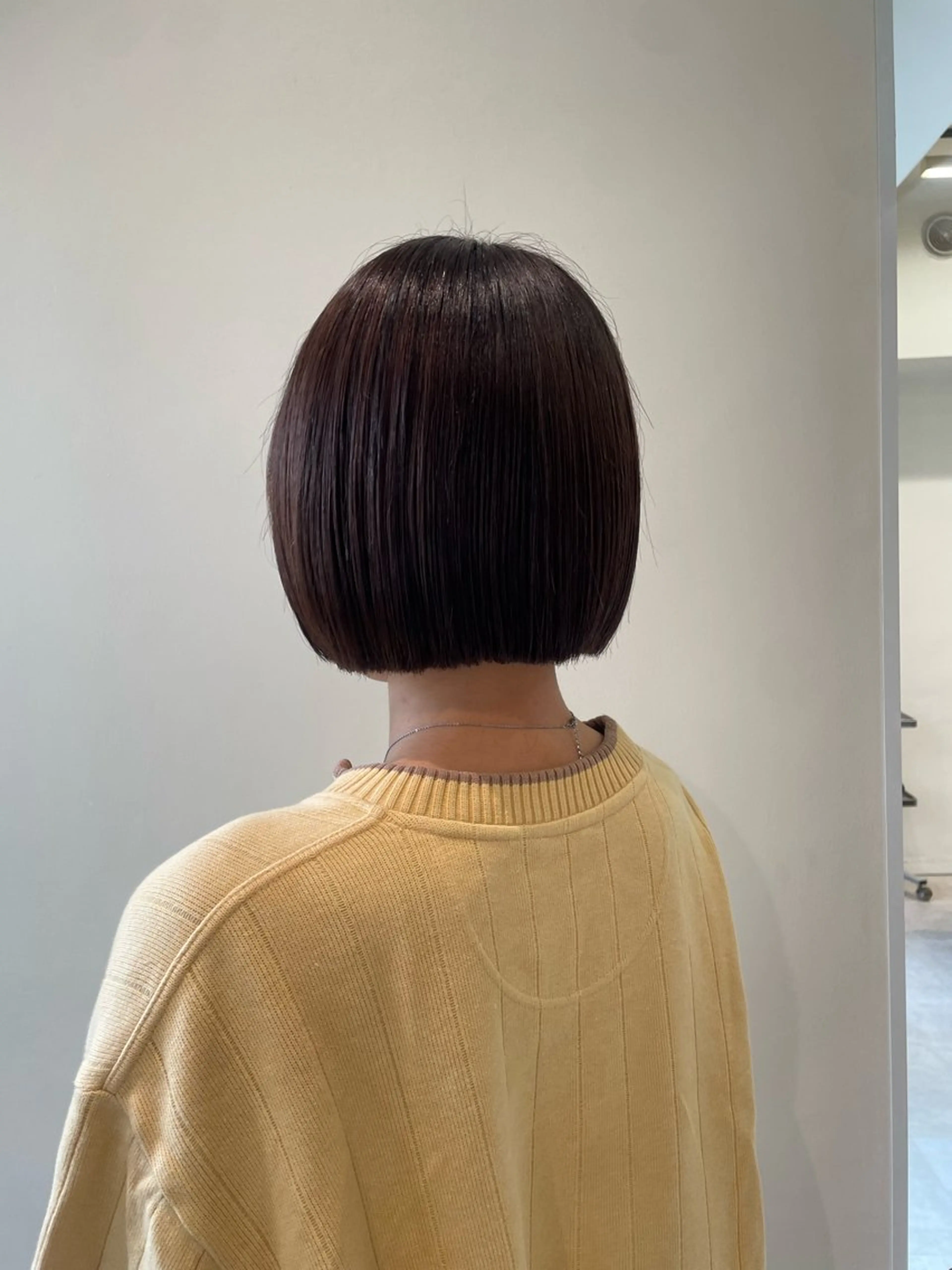 ショート ボブ 似合わせカット カット ボブ/インナーカラー /眉毛/Miyuのヘアスタイル