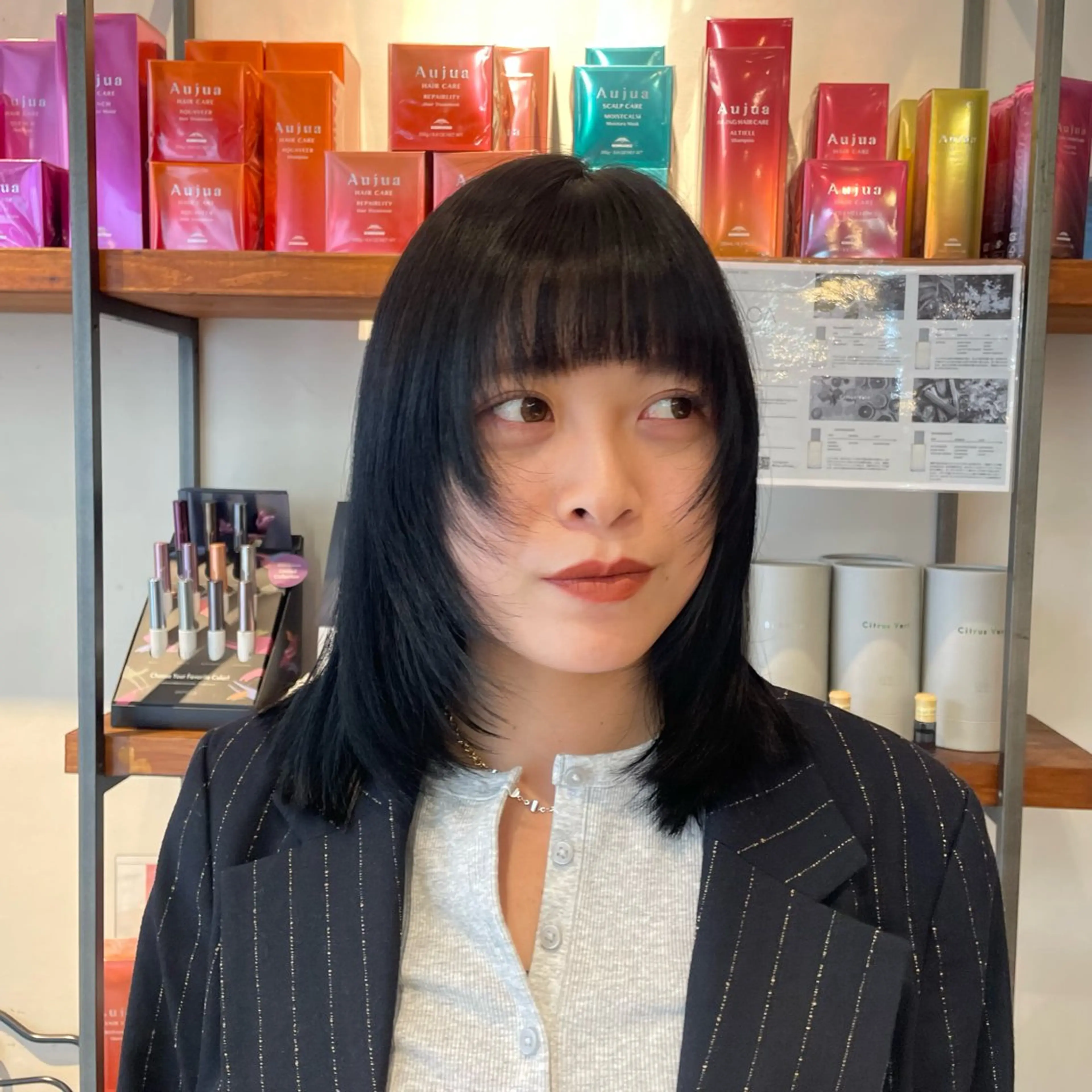 ミディアム カラー カット ヘアカラー トリートメント このみ/髪質改善 /ヘアアレンジ🫧のヘアスタイル