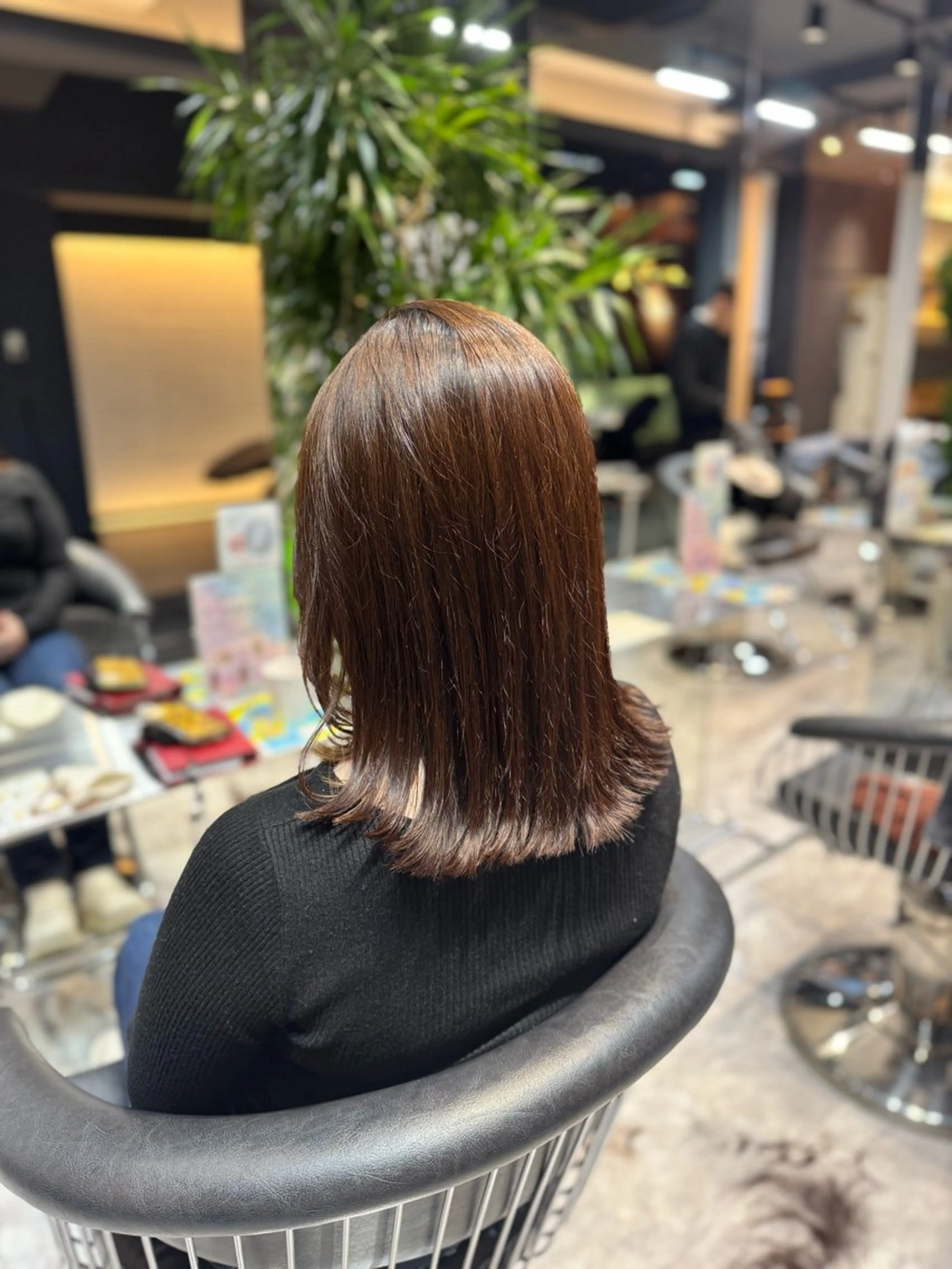 ミディアム 韓国艶髪/透明感 カラー/ひなののヘアスタイル