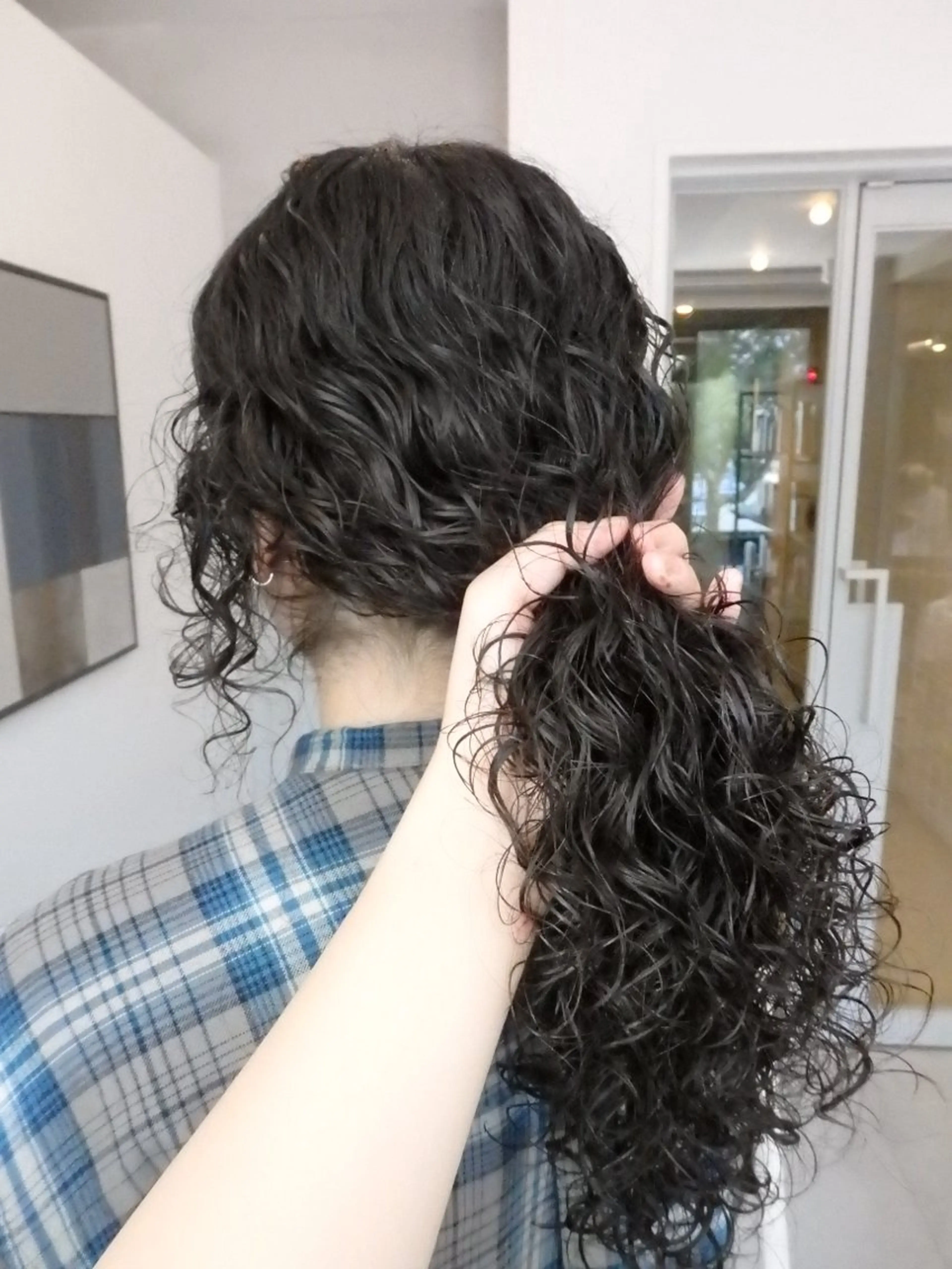 ロング パーマ 彩葉/ブリーチ/ カットモデル栄・伏見のヘアスタイル