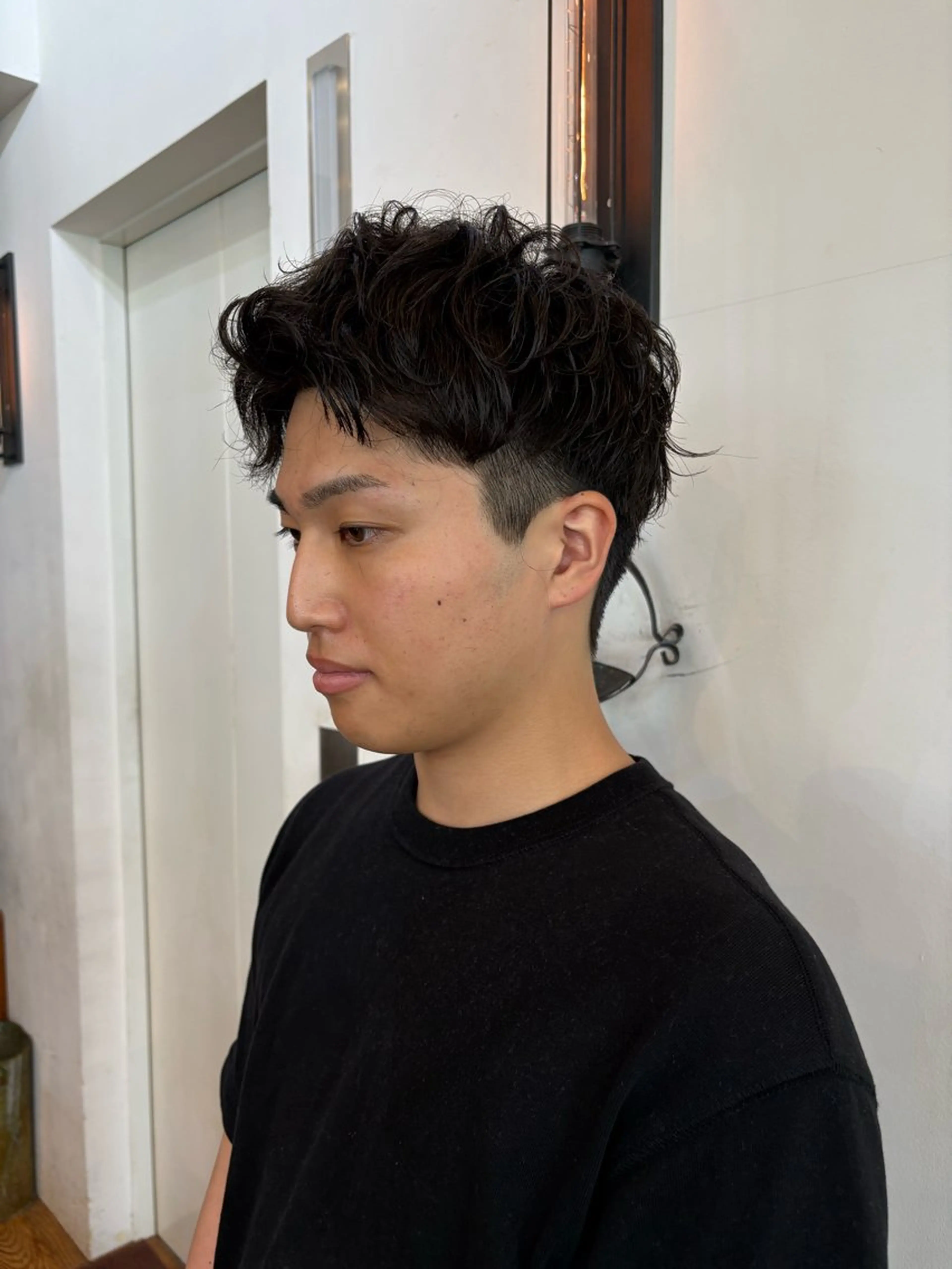 パーマ メンズ メンズパーマ 似合わせカット‪// 鶴我万唯華のヘアスタイル