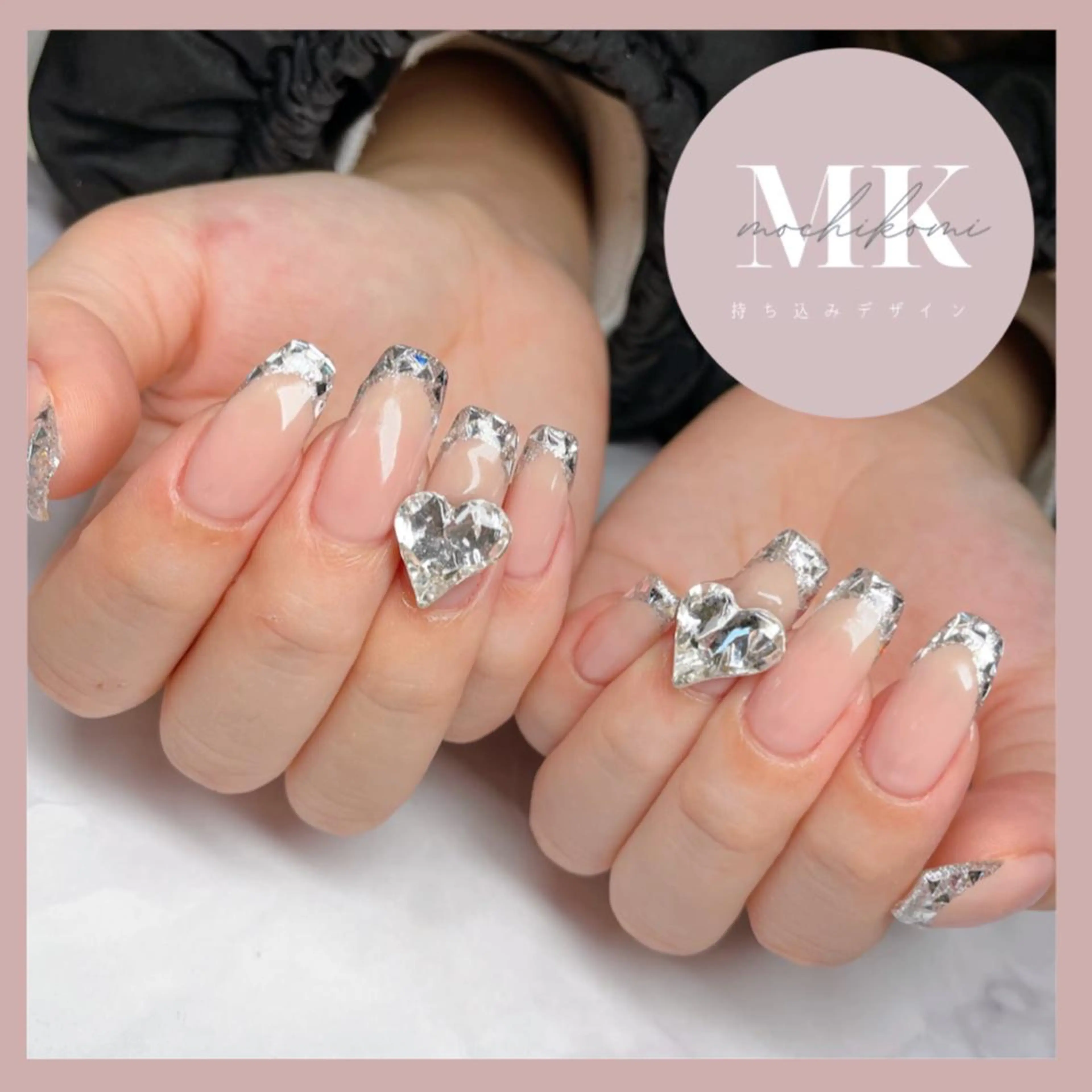 ネイル フレンチネイル ガラスフレンチ Nailsalon Caiseのネイルデザイン