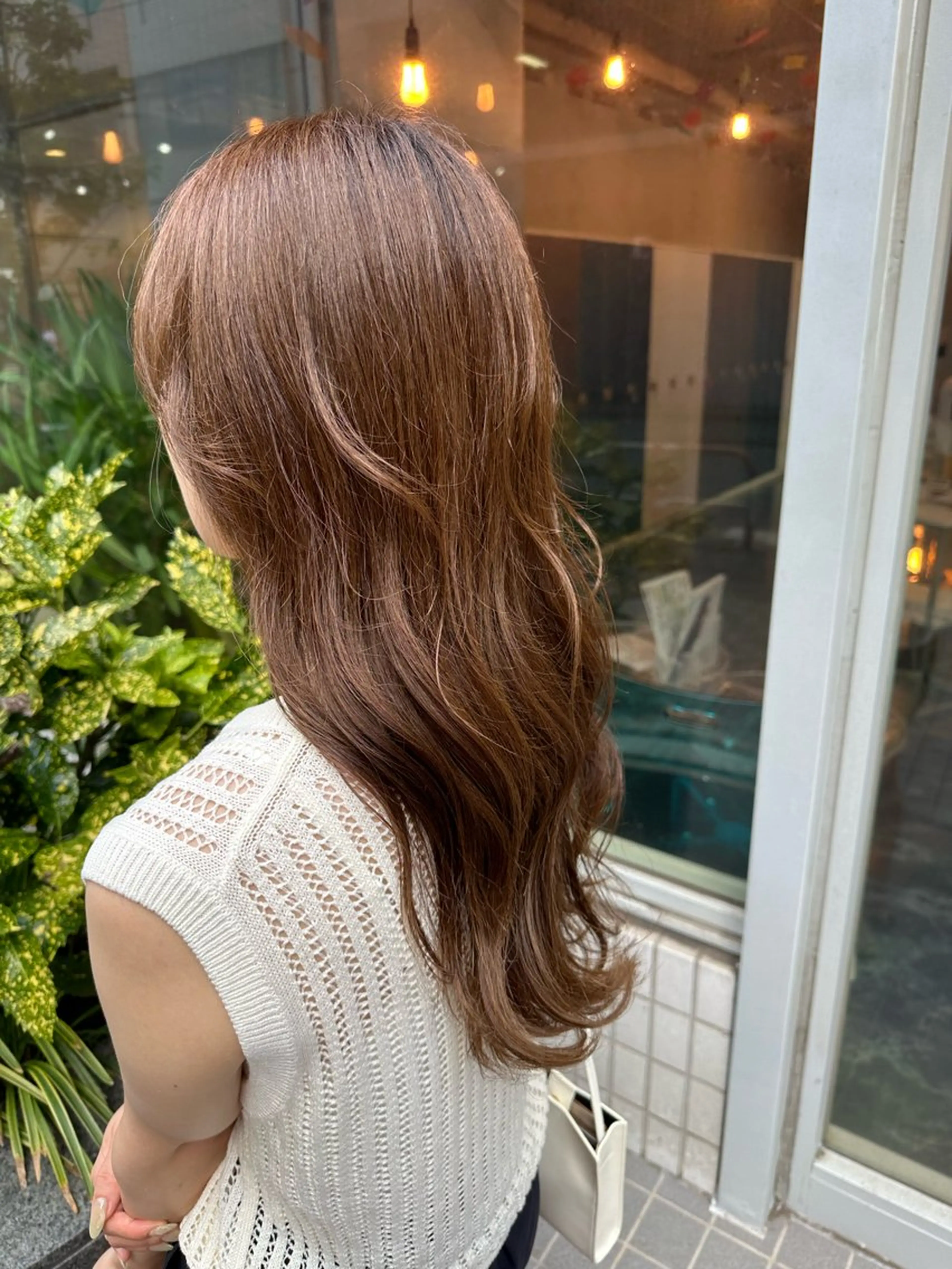 セミロング 酸性ストレート/艶髪 /縮毛/sara❄️のヘアスタイル