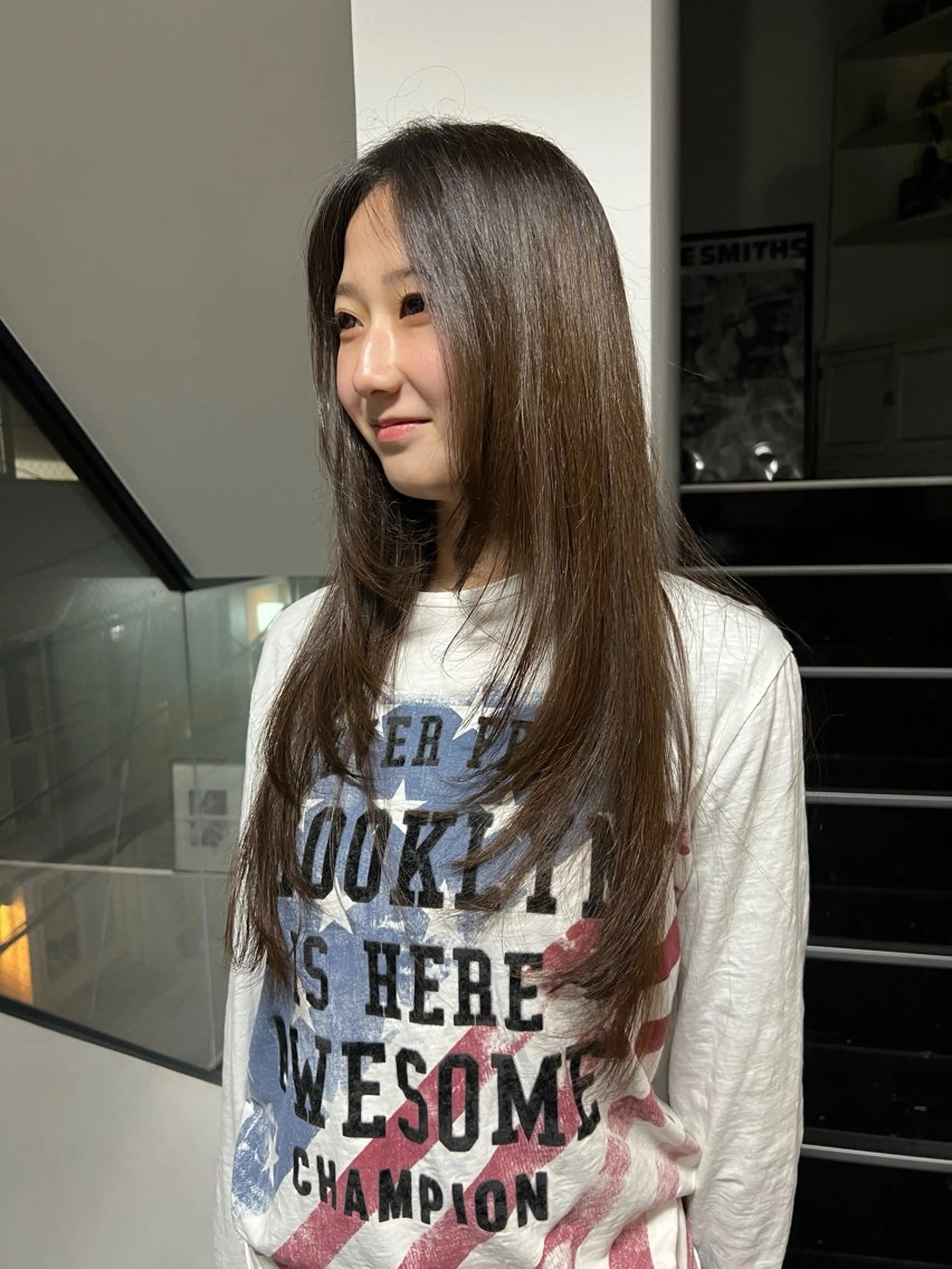 ロング ロングレイヤー 顔周りカット レイヤーカット ロング drop /Hiroto✩.*のヘアスタイル