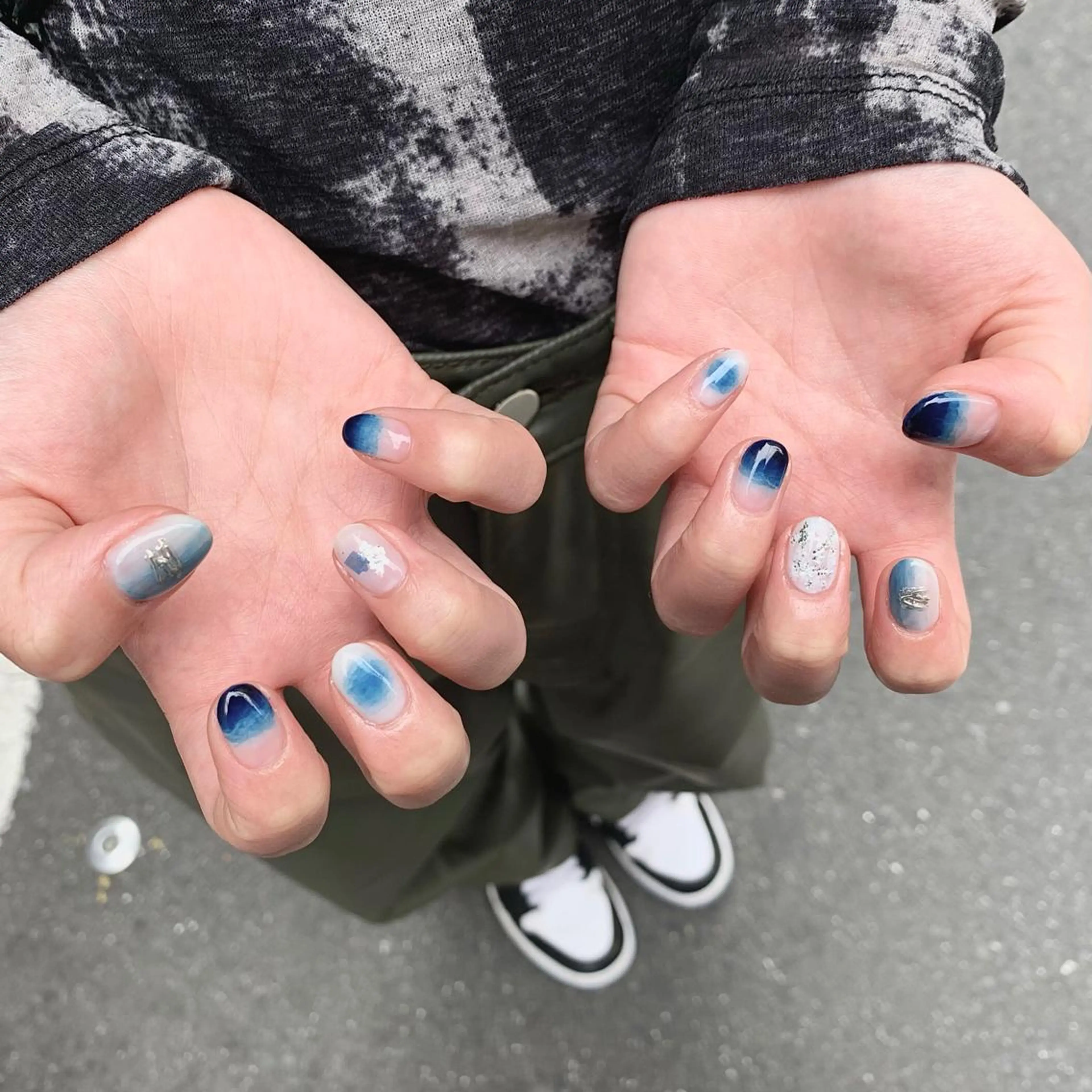 ネイル 持ち込み ニュアンスネイル SAPHIR nail & eyeのマツエク・マツパデザイン