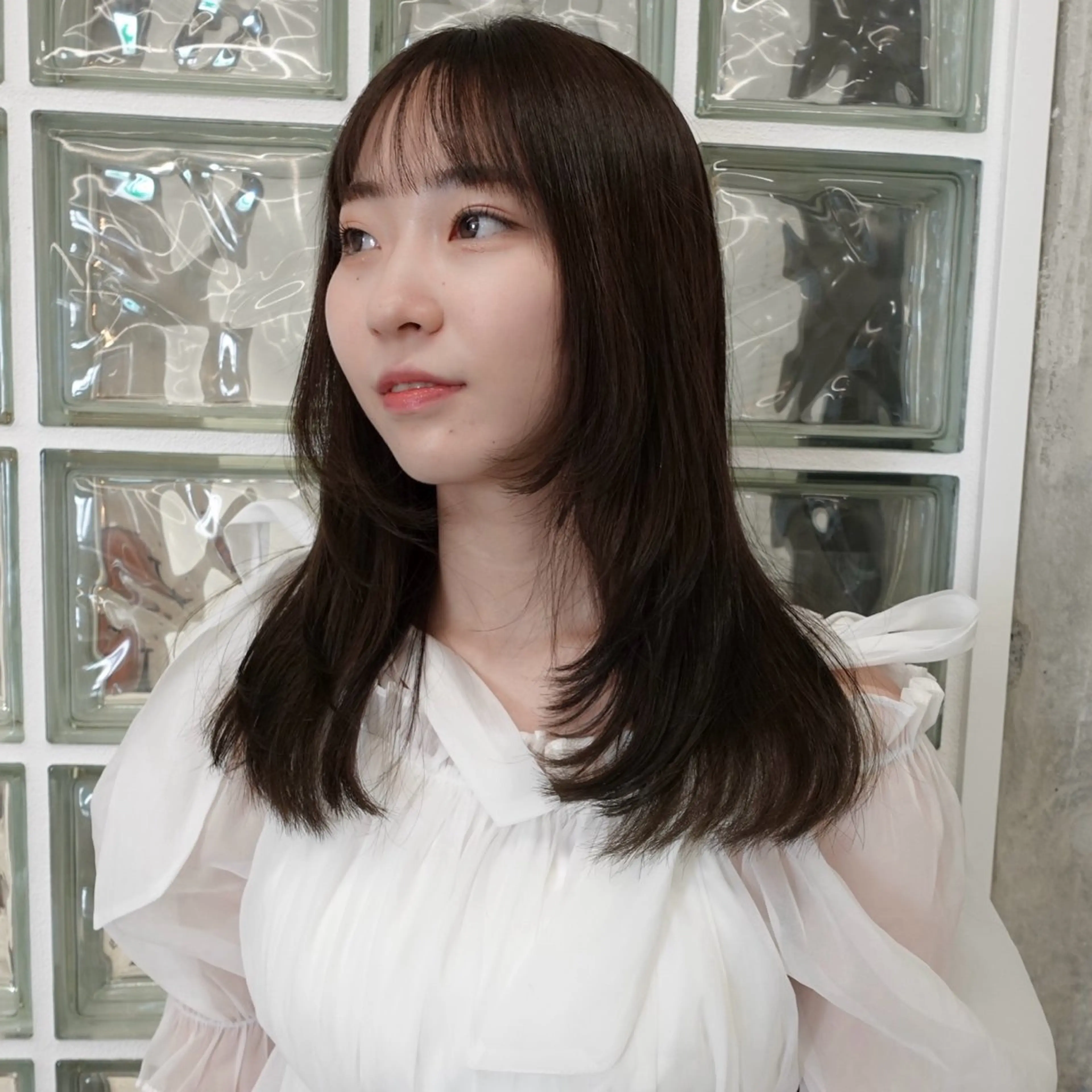 ロング カラー ヘアアレンジ ブラウンカラー オリーブブラウン レイヤーカット カット ヘアカラー 🌐サトウ リョウ🌐のヘアスタイル