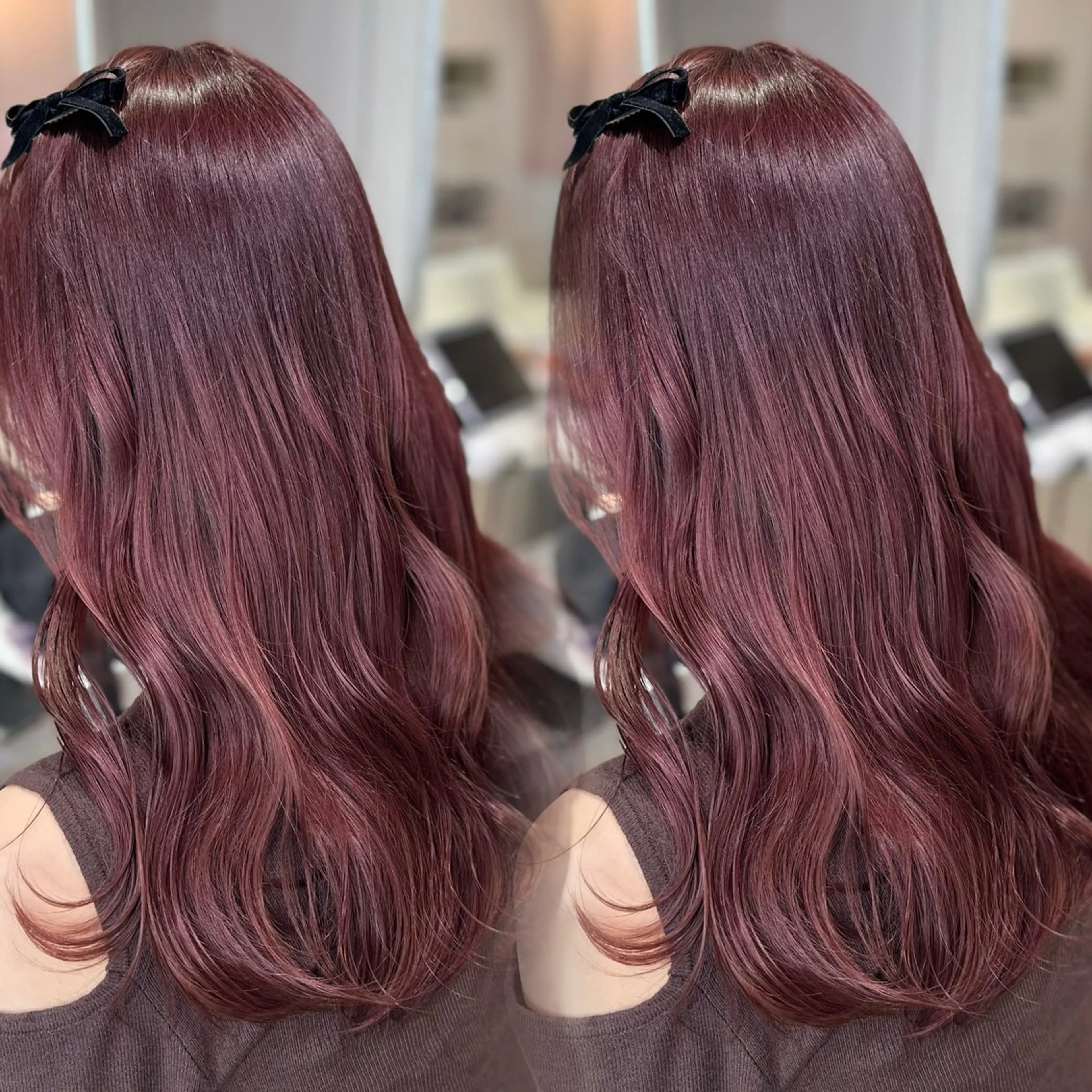 【✨髪質に合わせてカスタマイズTR付🧴】カット×ケアカラー×Aujua 4stepTR🥣🩶超音波アイロン🤍の写真