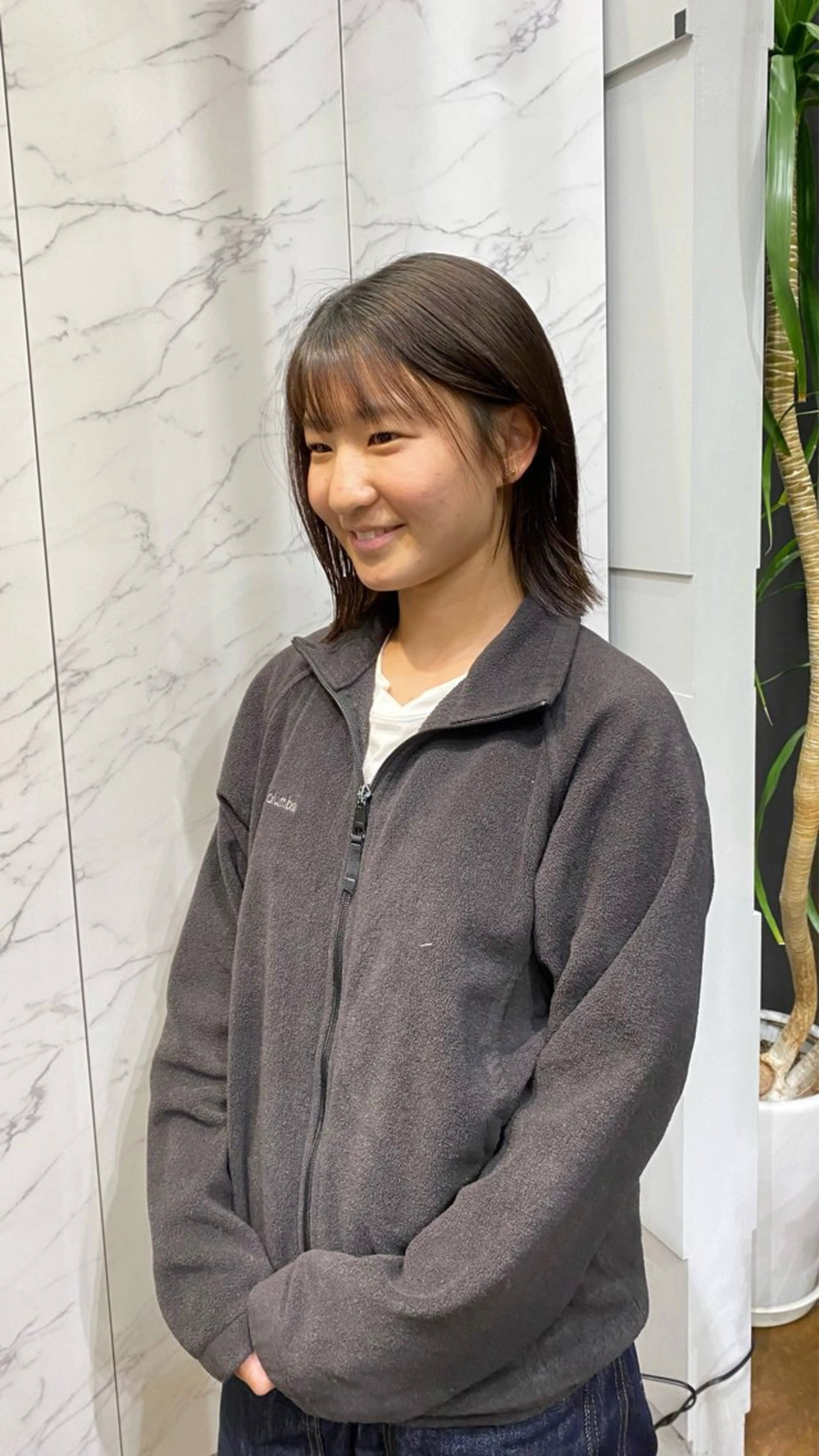 ショート カット 縮毛矯正 マツザキ マナトのヘアスタイル