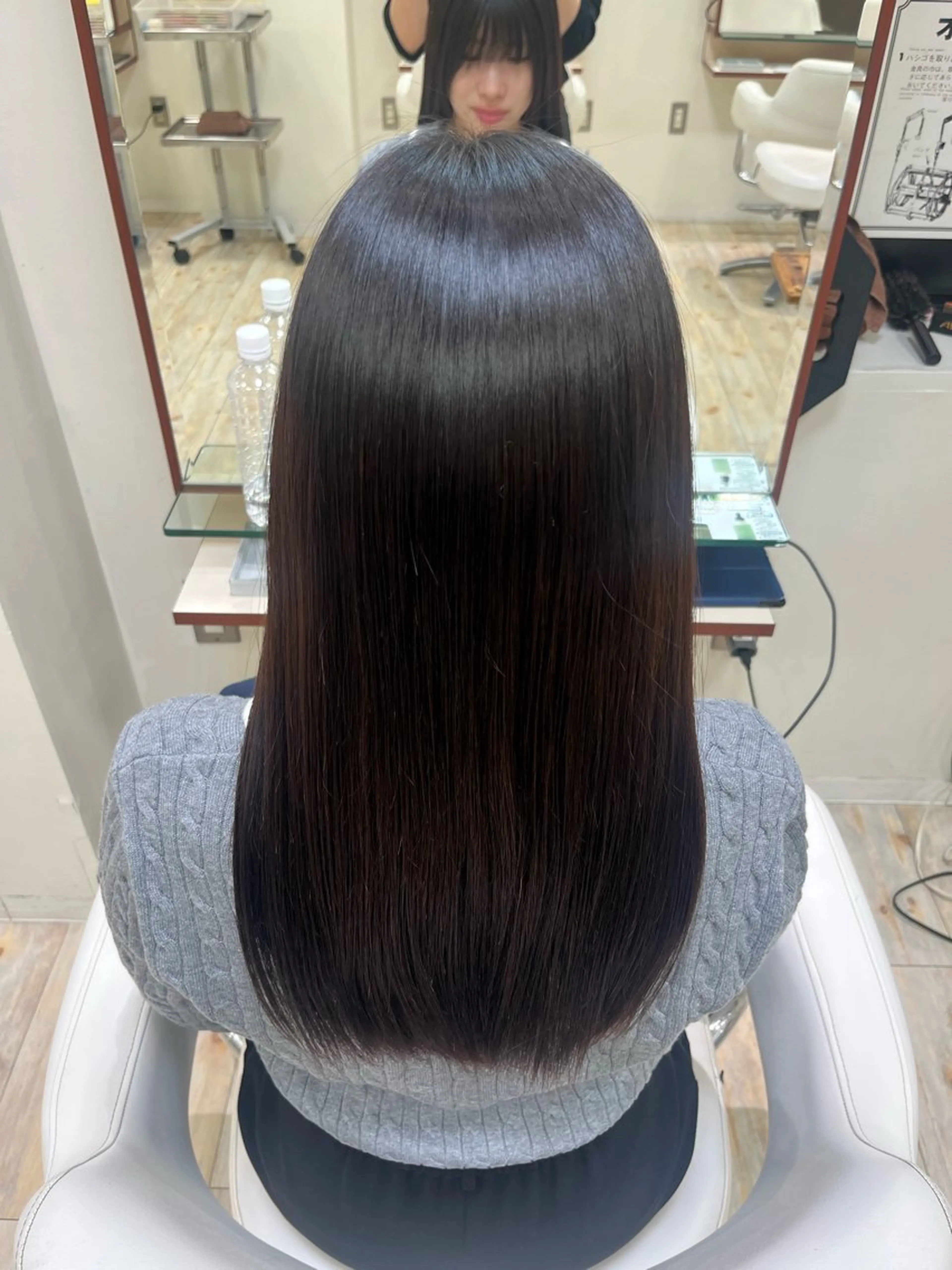 ロング カット 縮毛矯正 モデル様募集中🤍 rukaのヘアスタイル