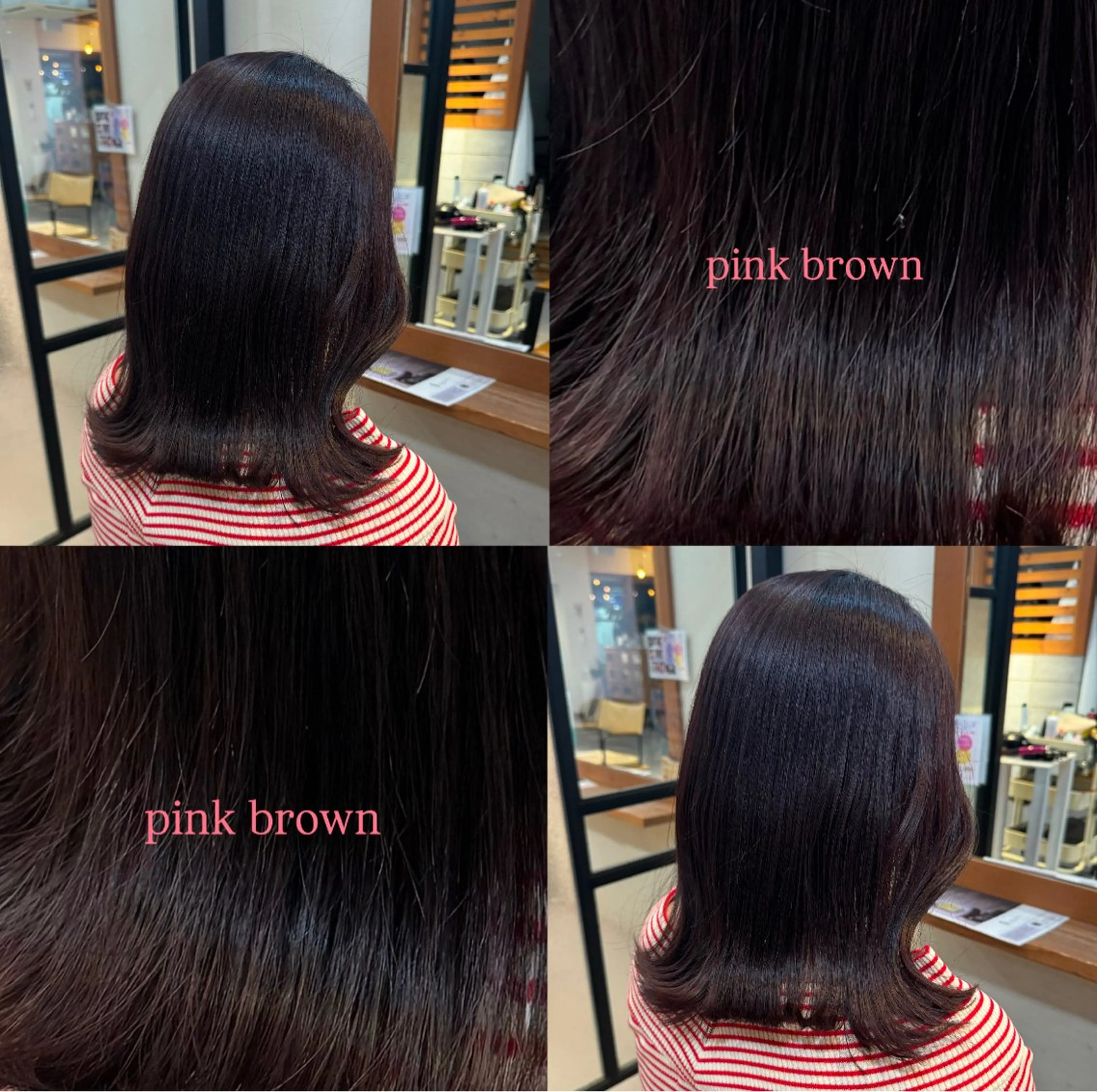 カラー ピンクカラー Hiyori/透明感 /ボブ/矢場町のヘアスタイル