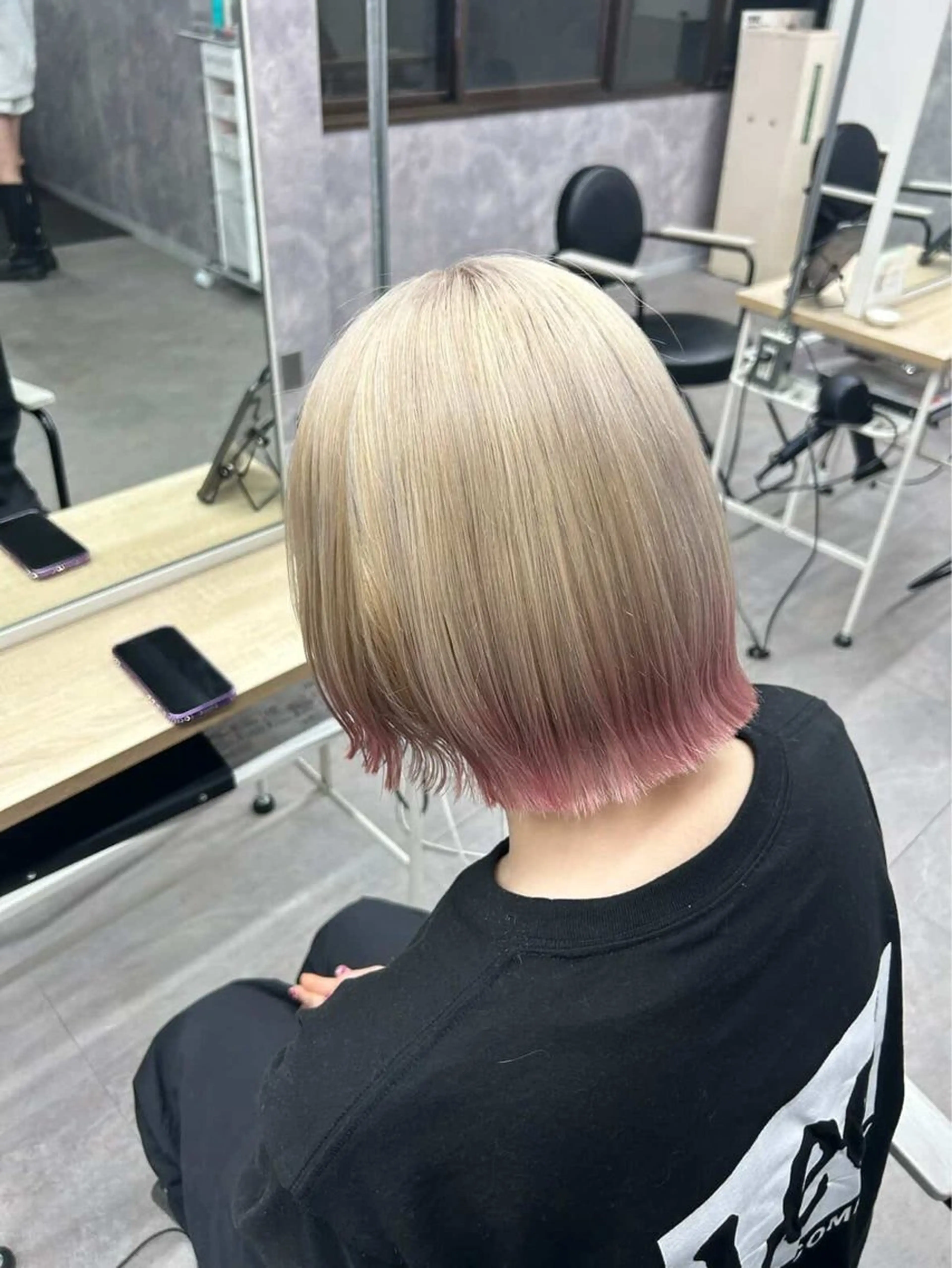 ミディアム カラー サトウ ユメリのヘアスタイル