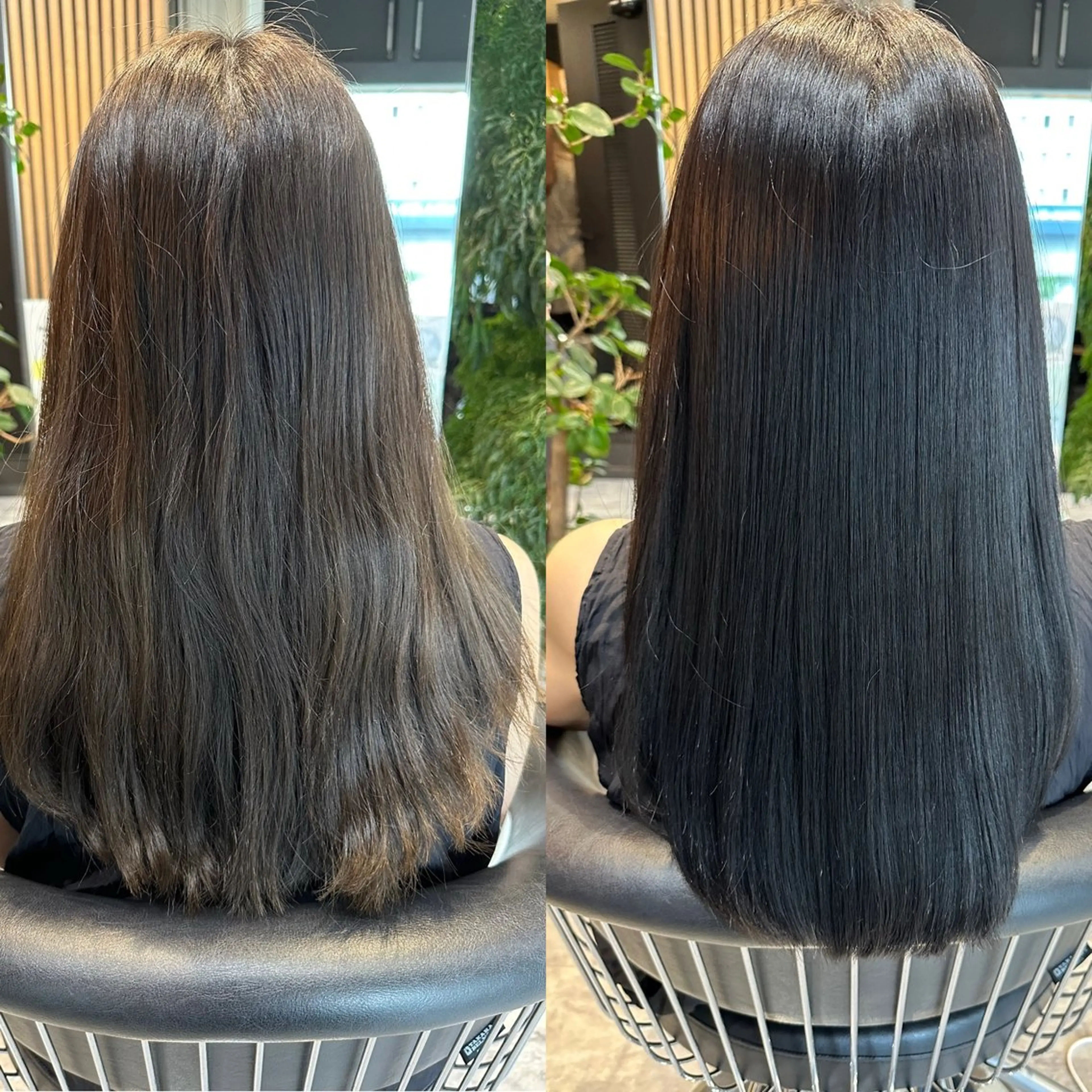 ロング 学生 酸性ストレート カット ヘアカラー 縮毛矯正 トリートメント 酸性ストレート/ 透明感カラー/中村利のヘアスタイル