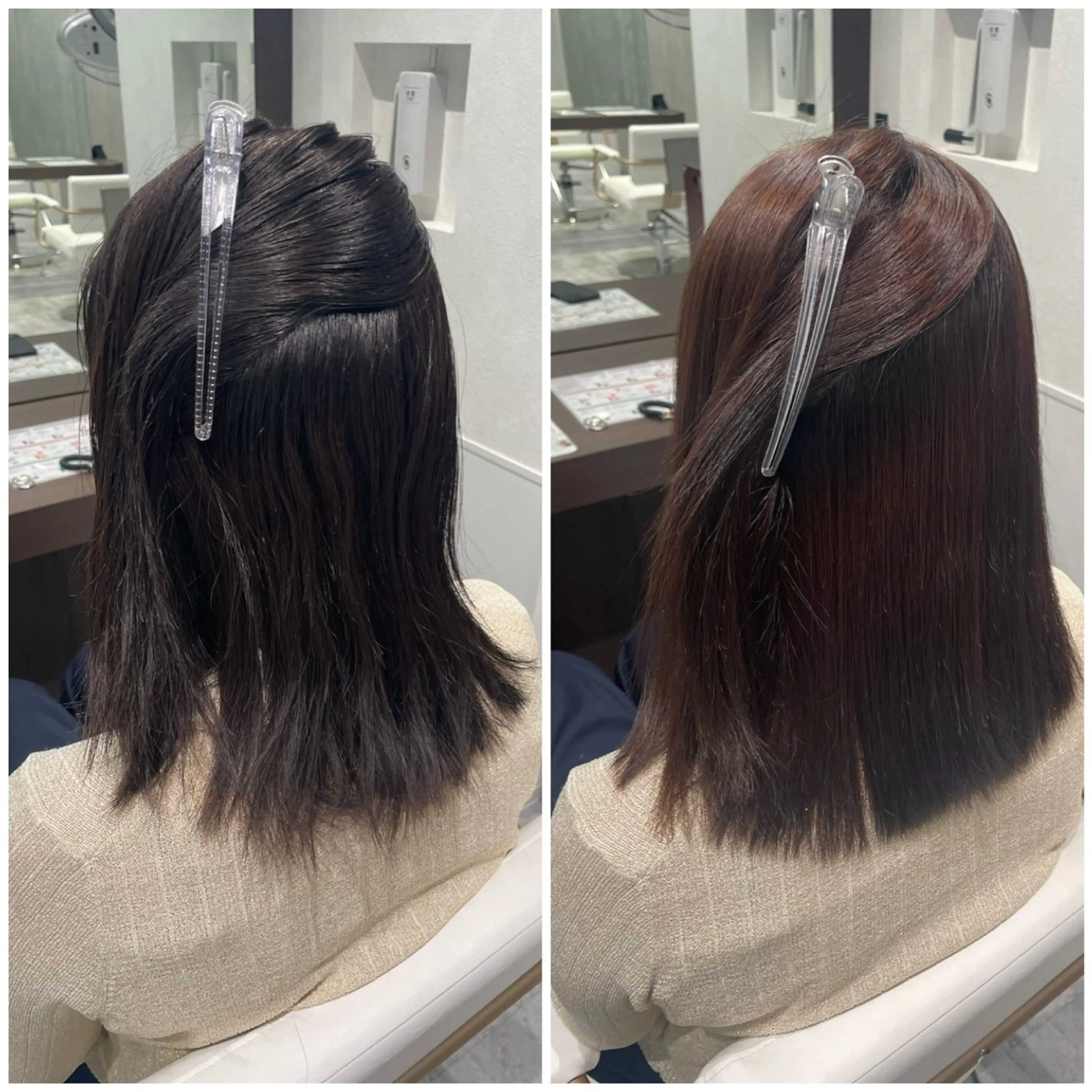 セミロング カット 縮毛矯正 縮毛矯正特化🩰 竹口はるかのヘアスタイル