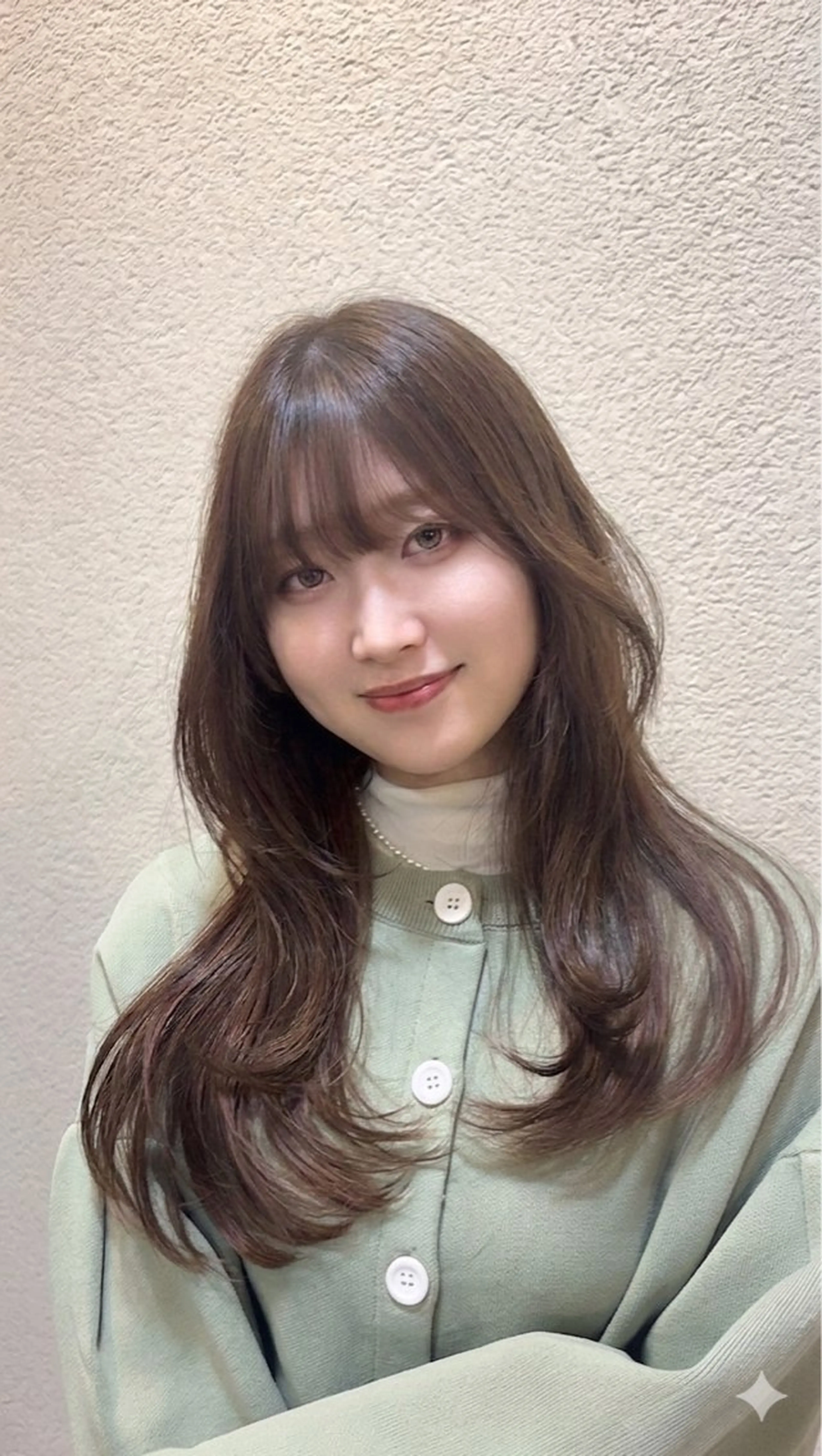 ロング カラー ブラウンカラー 透明感カラー ナチュラルブラウン レイヤーカット 野中 大河のヘアスタイル