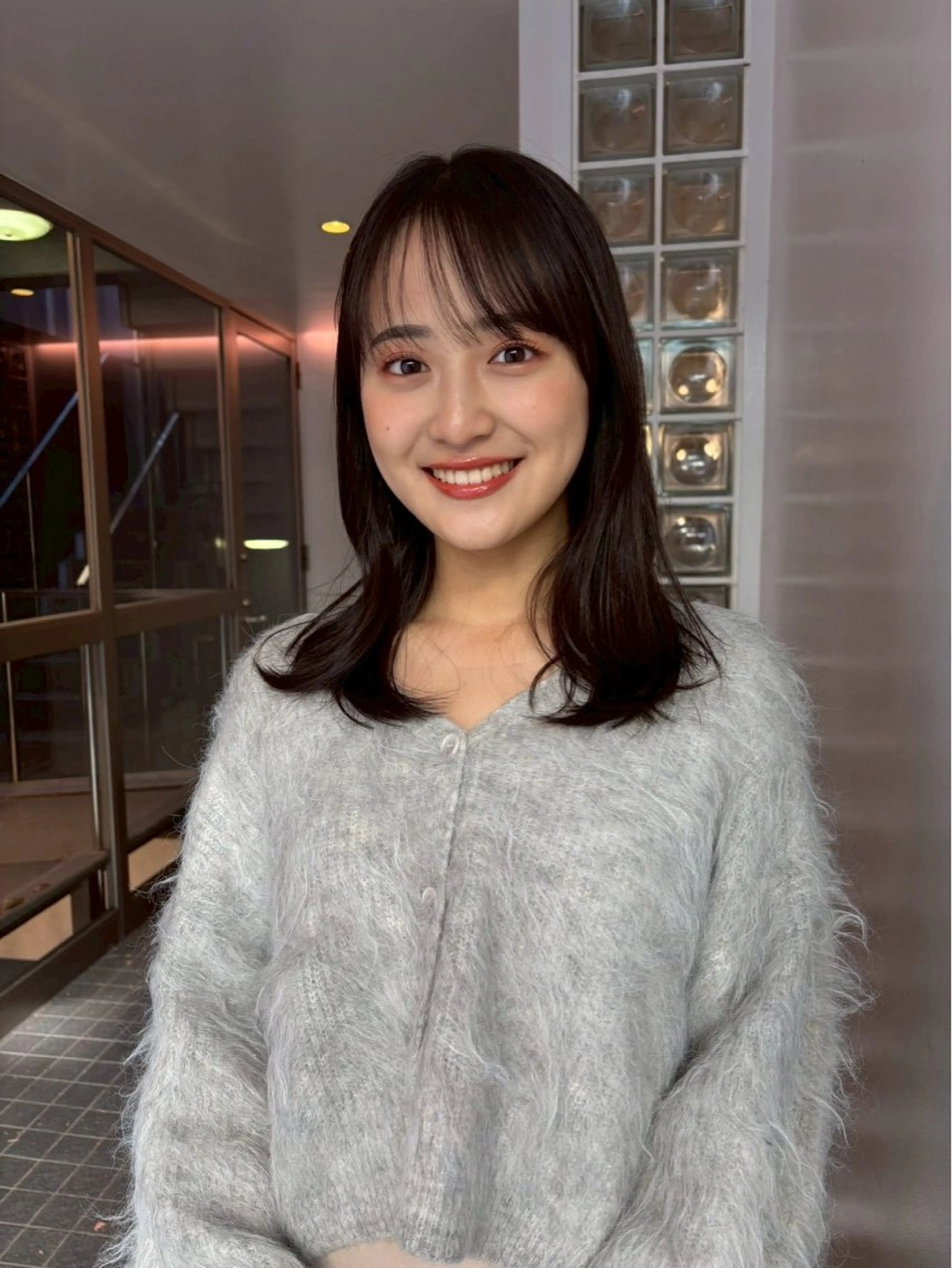 セミロング 骨格診断カット.𖥔 ボブ/レイヤー/碧夢のヘアスタイル