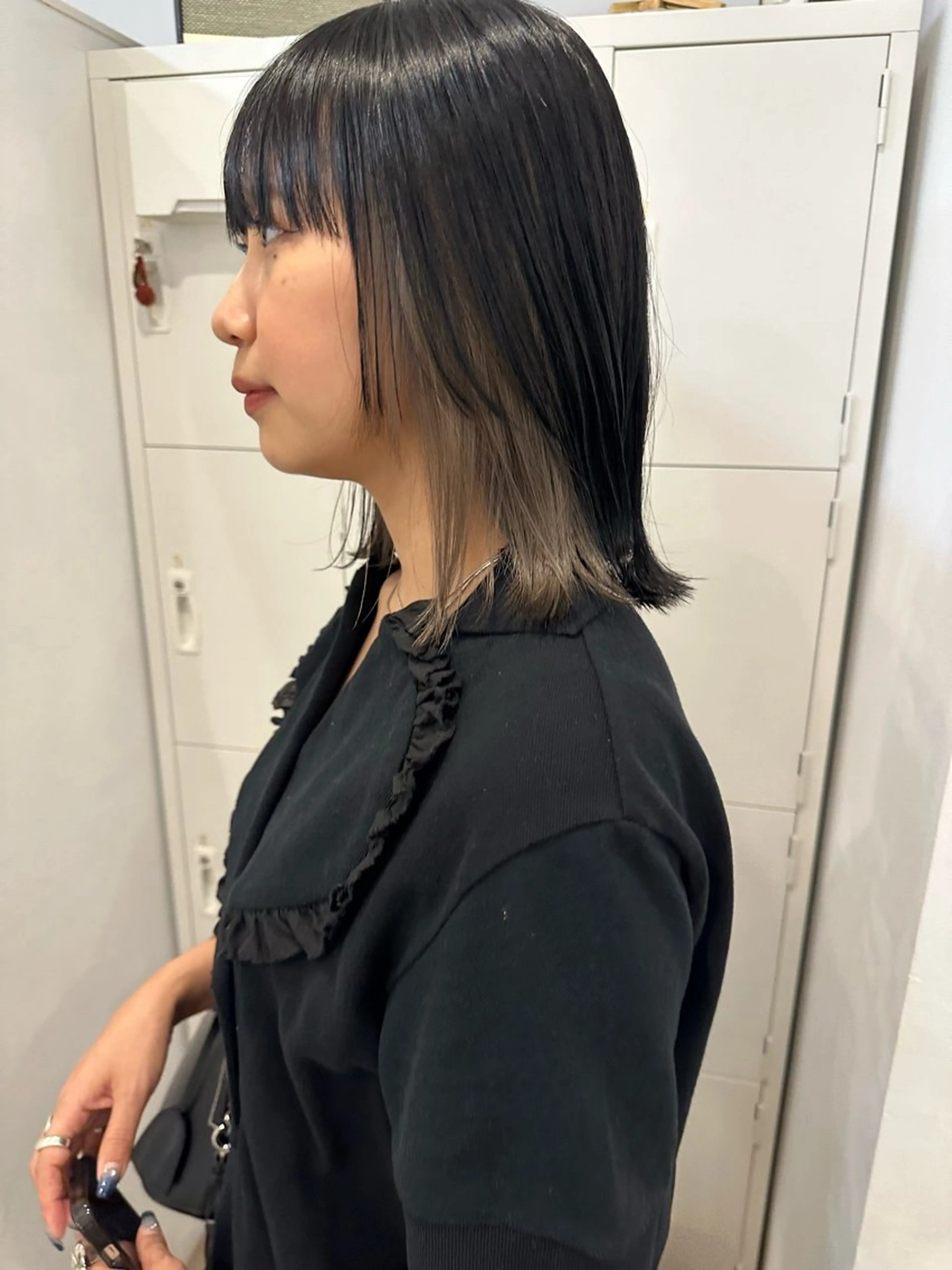 ミディアム カラー インナーカラー ヘアカラー 梅田/柔らかカラー/ オオハシ リナコのヘアスタイル