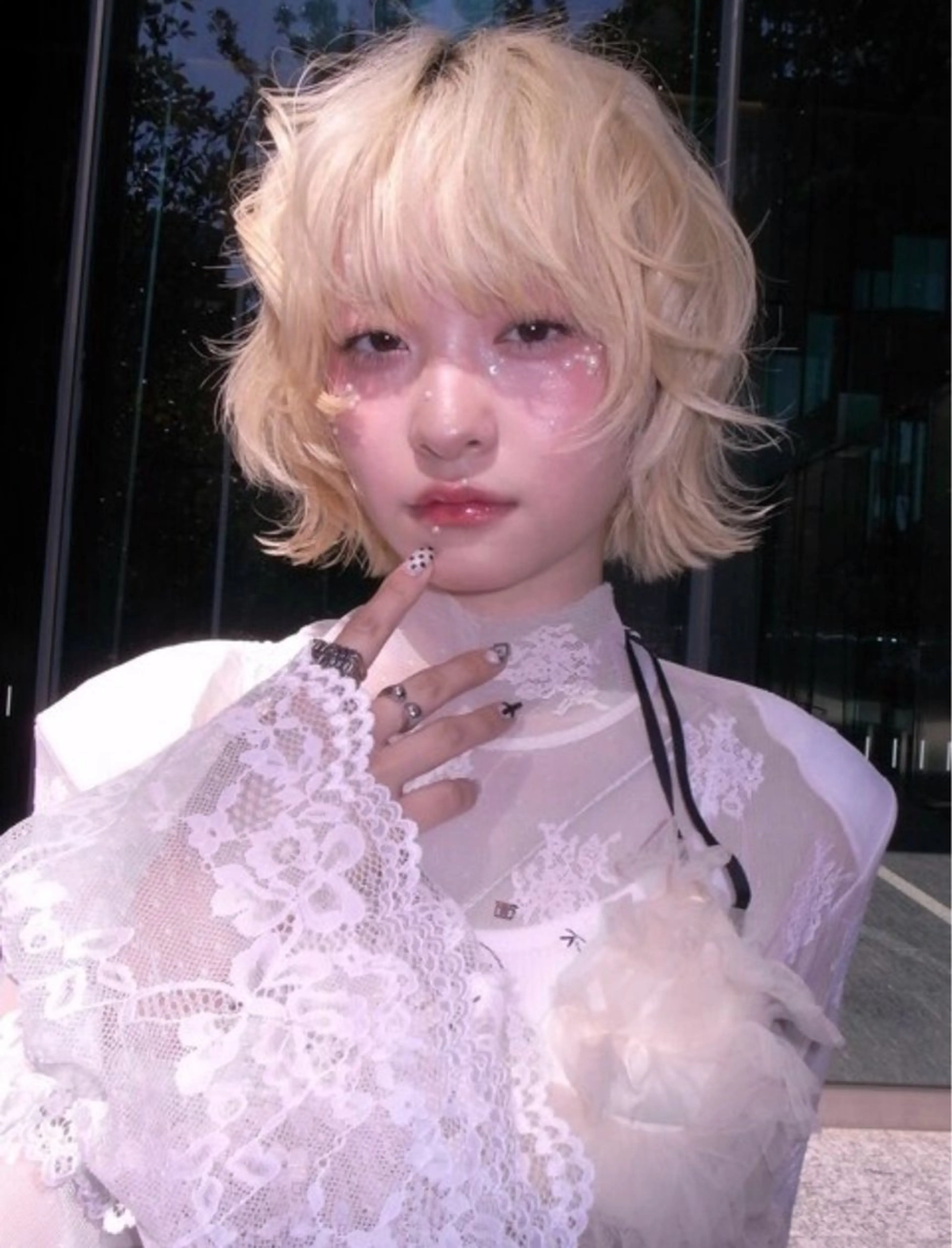 ミディアム カラー カット ヘアカラー トリートメント くびれヘア/髪質改善 はるのヘアスタイル