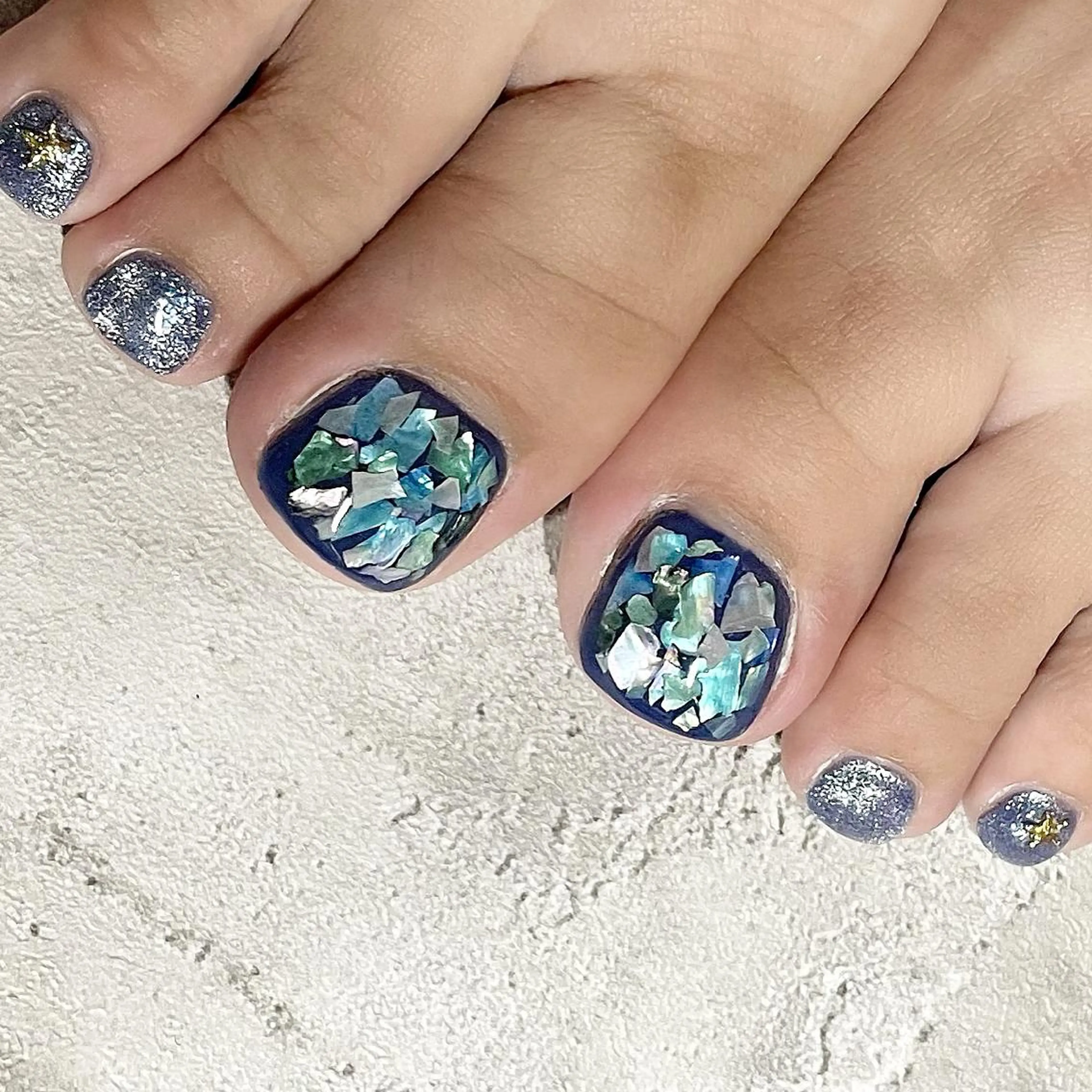 ネイル フットネイル ジェルネイル 東 千夏のネイルデザイン