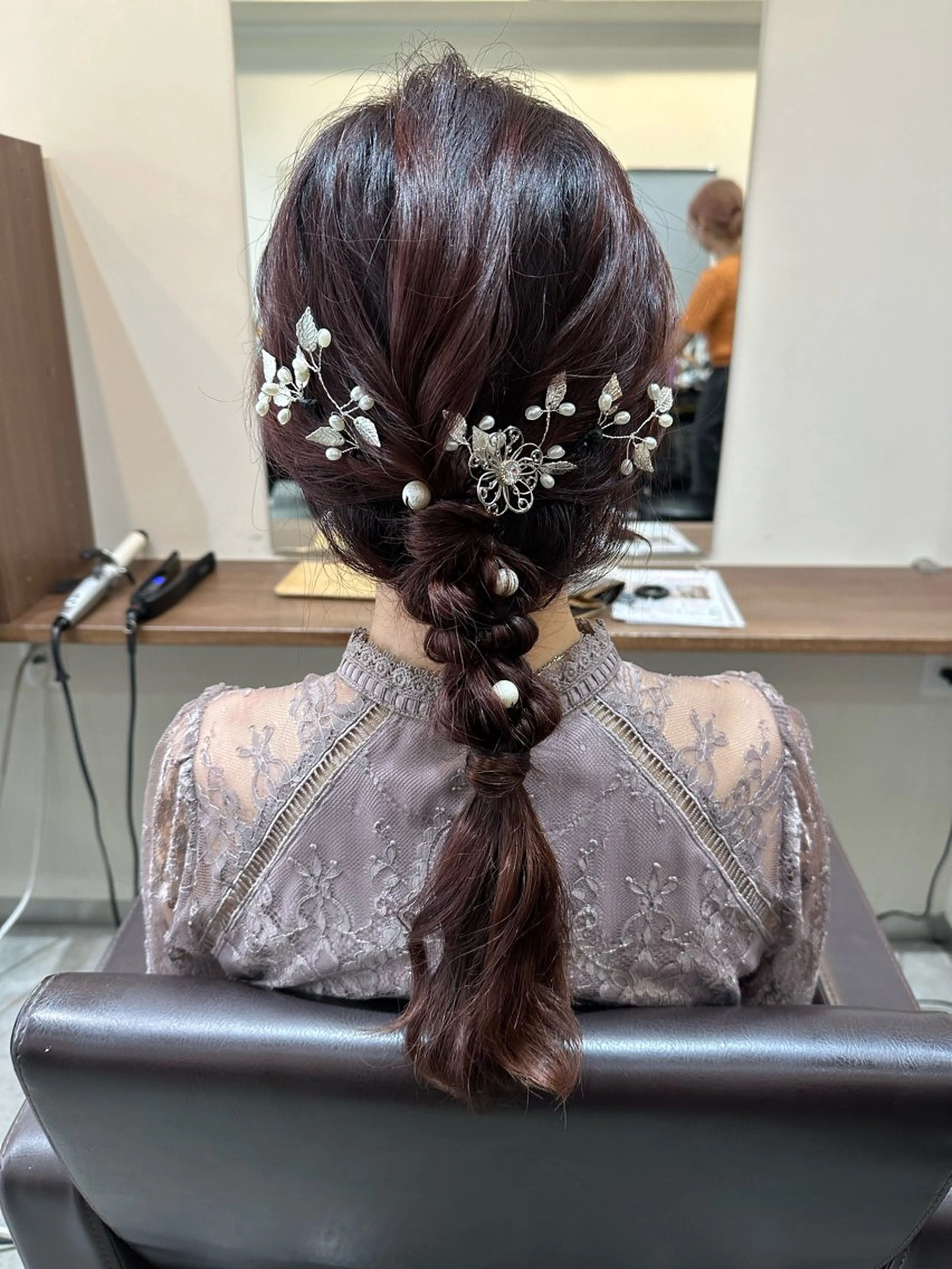 セミロング ヘアアレンジ 縮毛矯正+モテカラー 🎀✨MIHOのヘアスタイル